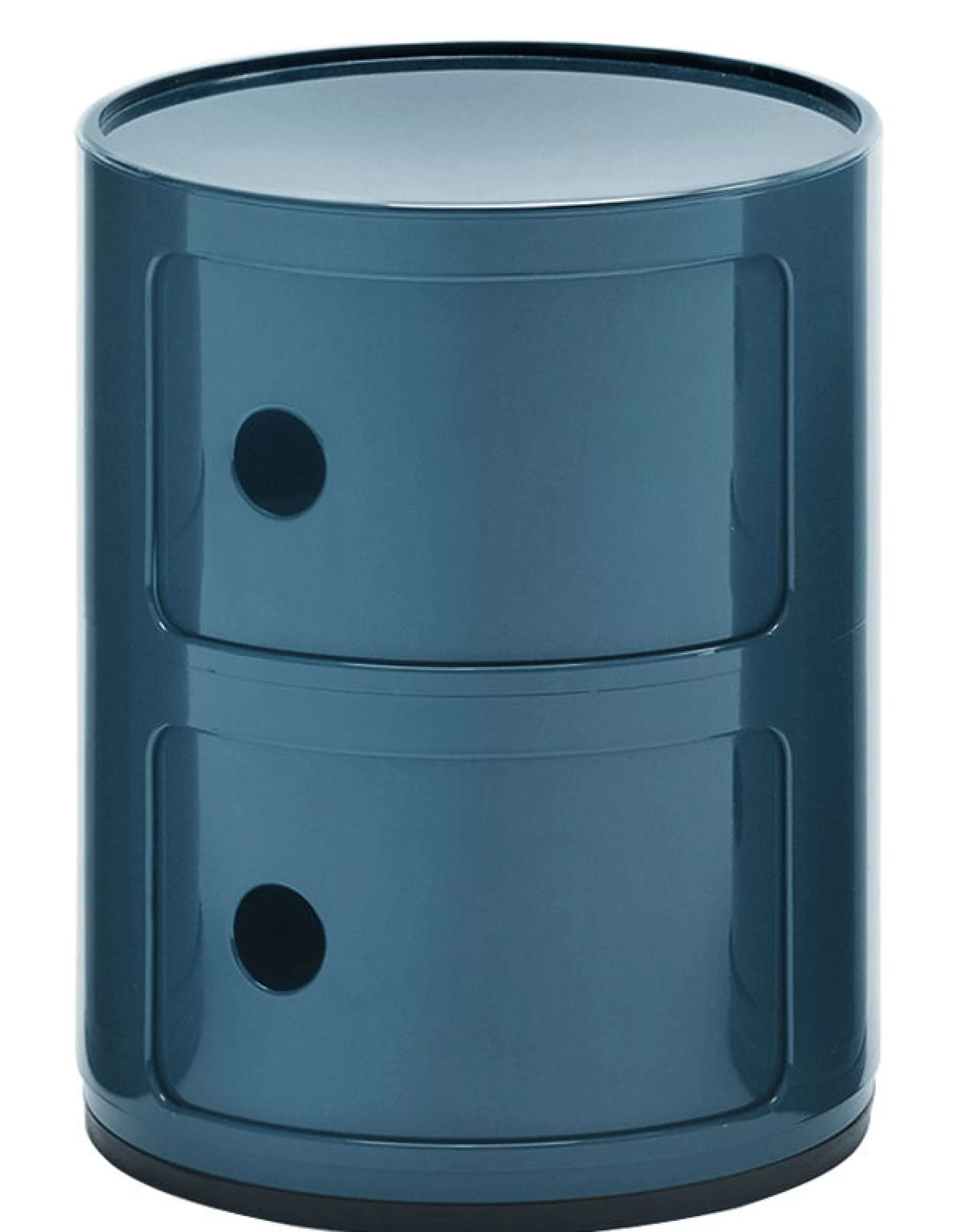 Meubles De Rangement>Kartell Rangement Componibili Plastique Bleu / 2 Tiroirs - H 40 Cm - Bleu Petrole