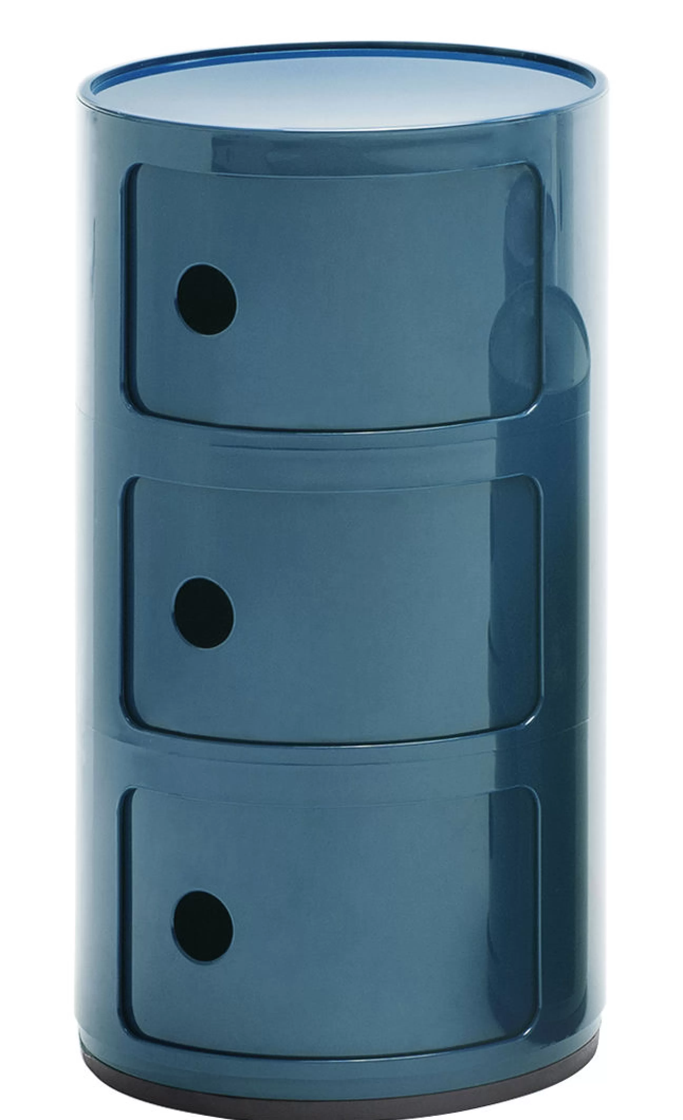 Meubles De Rangement>Kartell Rangement Componibili Plastique Bleu / 3 Tiroirs - H 58 Cm - Bleu Petrole
