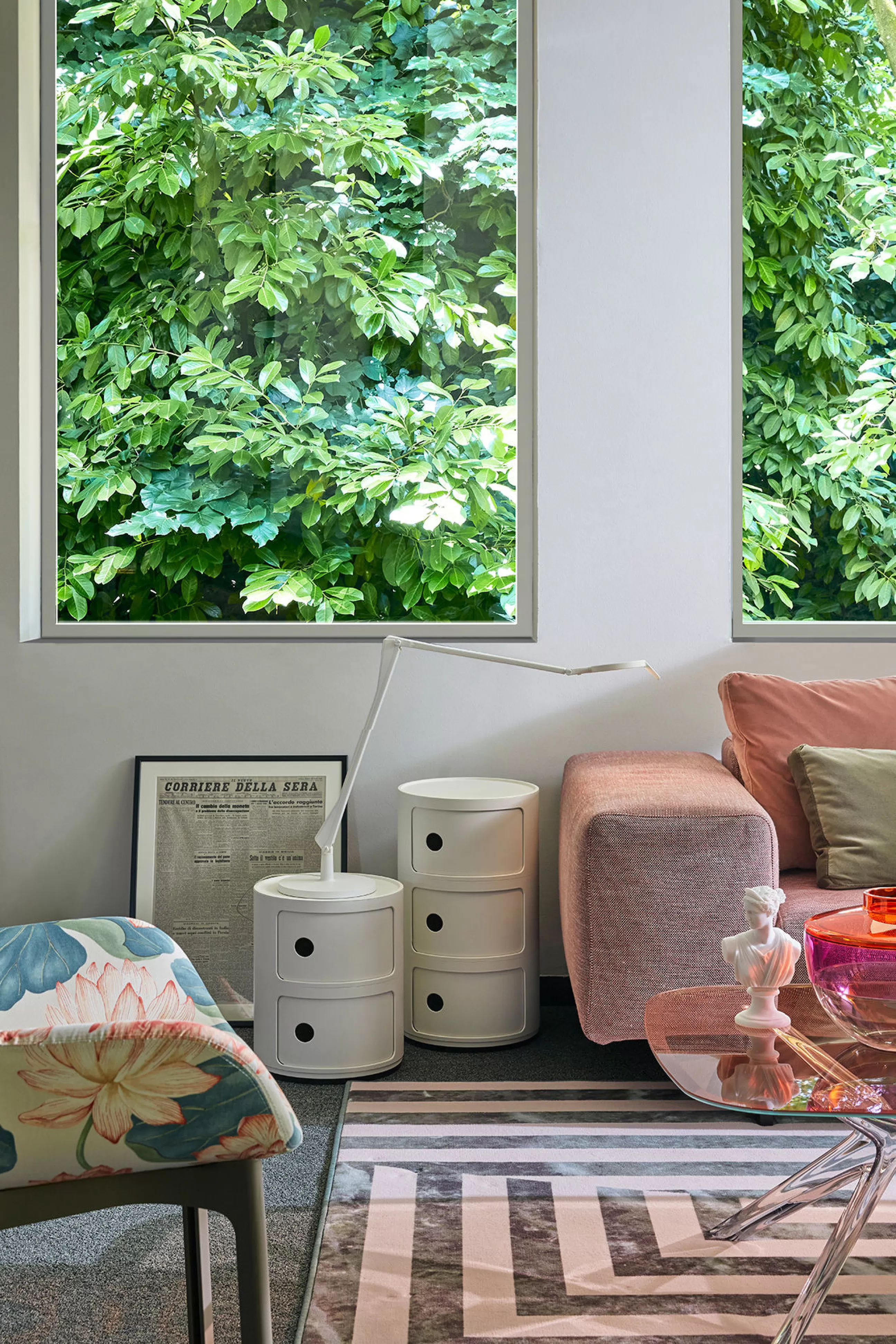 Terrasses Et Balcons>Kartell Rangement Componibili Plastique Vert / Mat - 3 Tiroirs - H 58 Cm / Recycle - Exclusivite En Edition Limitee - Vert Mat