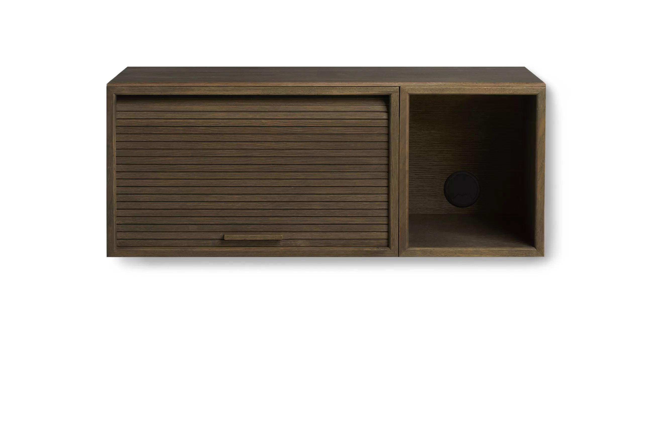 Meubles Tv>Northern Rangement Mural Hifive Slim Bois Naturel / Meuble Tv - L 75 X H 30 Cm - Chene Fume