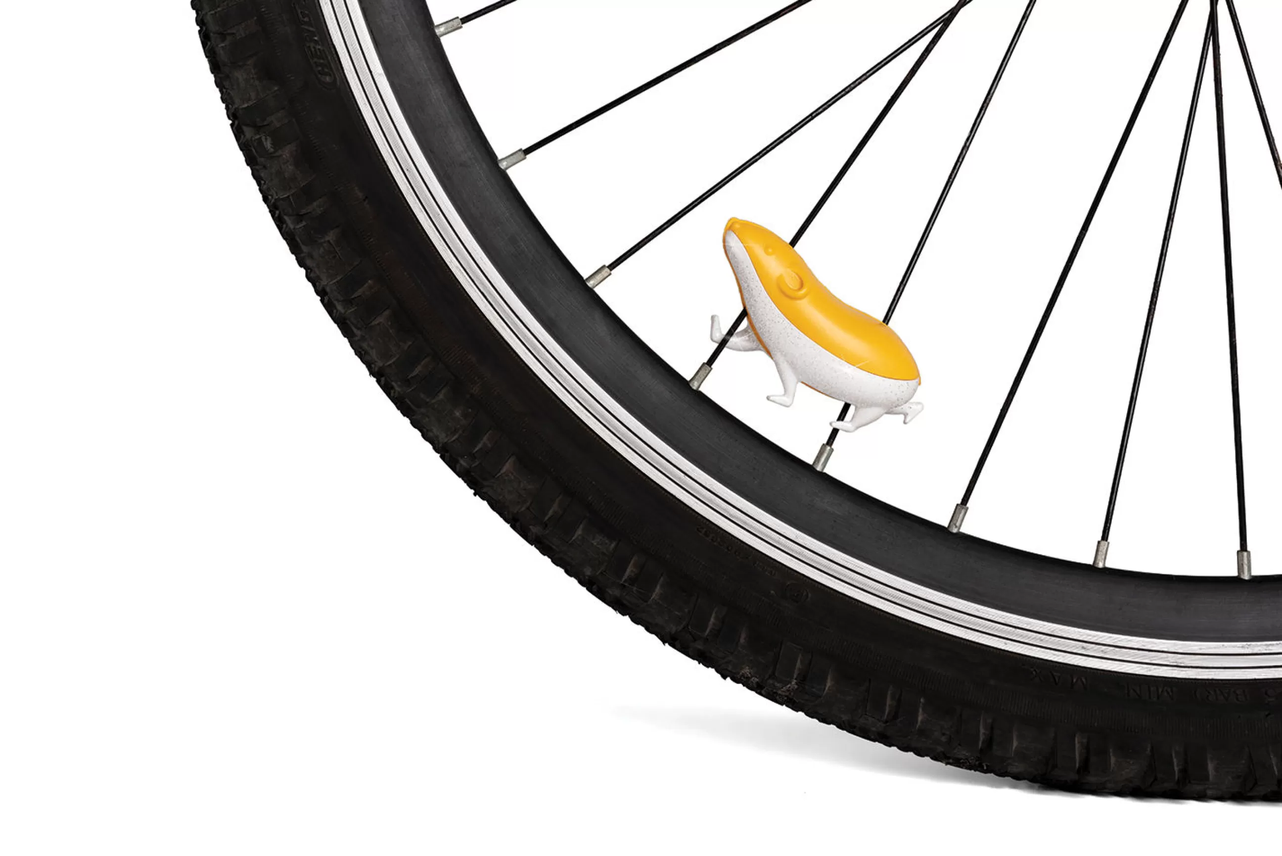 Jeux Et Loisirs>Pa Design Reflecteur De Roue De Velo Speedy Plastique Orange / Hamster - Blanc - Orange