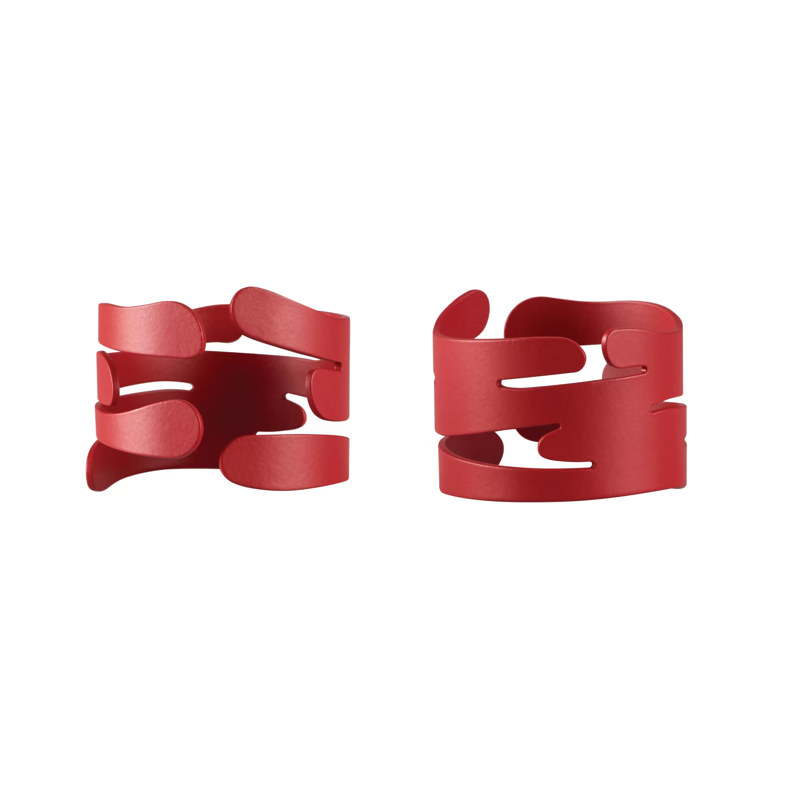 Accessoires Cuisine>Alessi Rond De Serviette Barkring Metal/ Set De 2 - Acier - Rouge