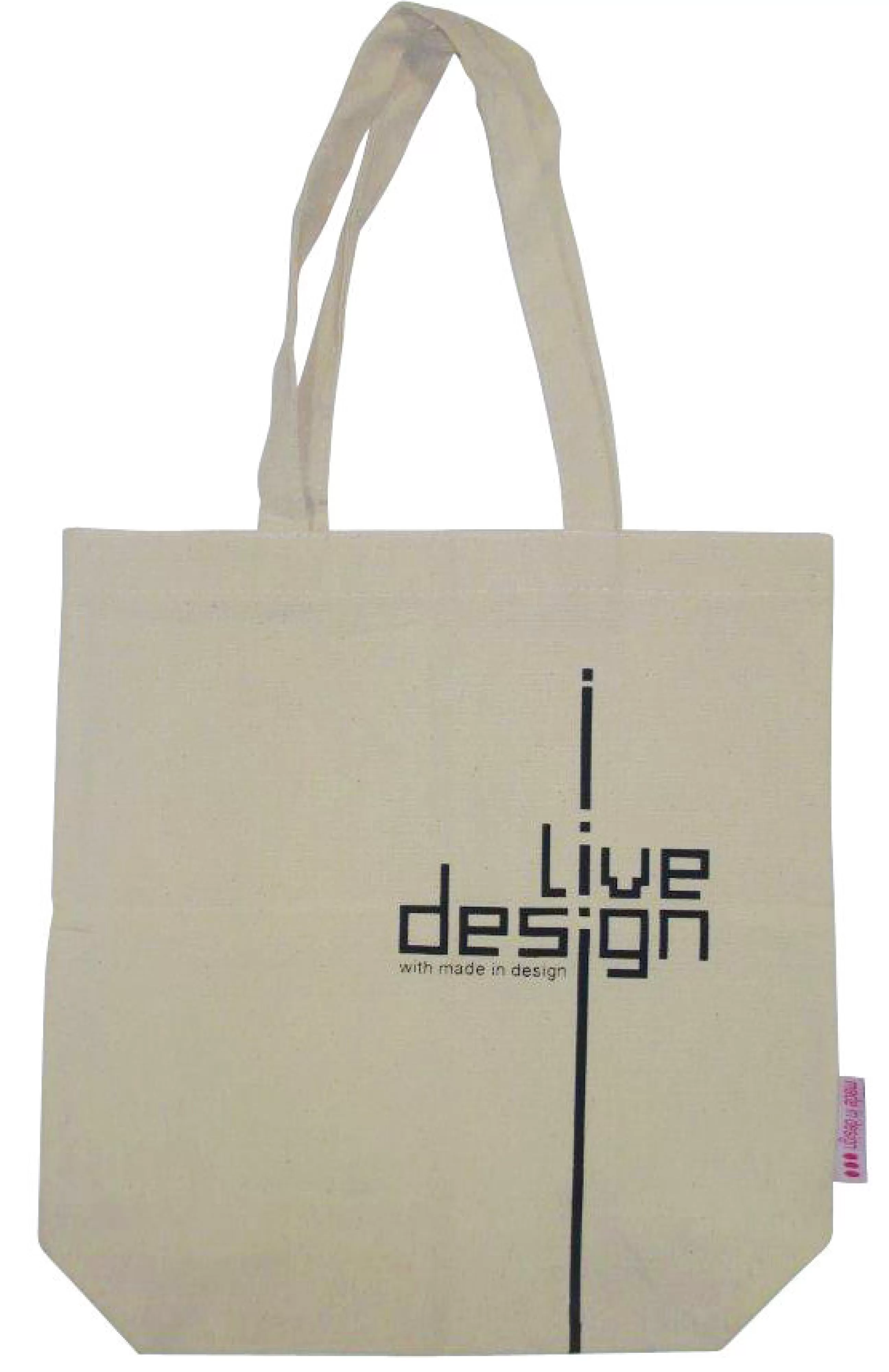Sacs Trousses Porte Monnaie>Made in design Editions Sac I Live Design Tissu/ Edition Limitee - Beige
