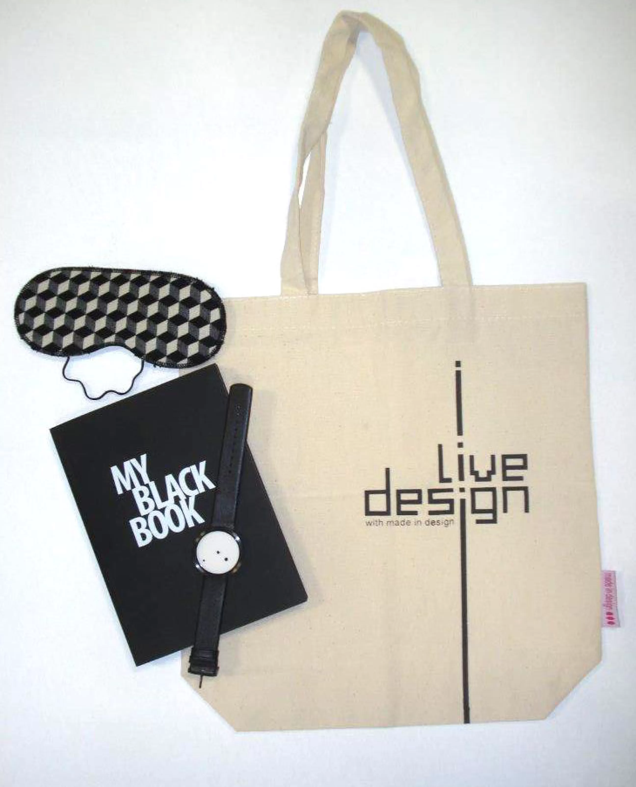 Sacs Trousses Porte Monnaie>Made in design Editions Sac I Live Design Tissu/ Edition Limitee - Beige