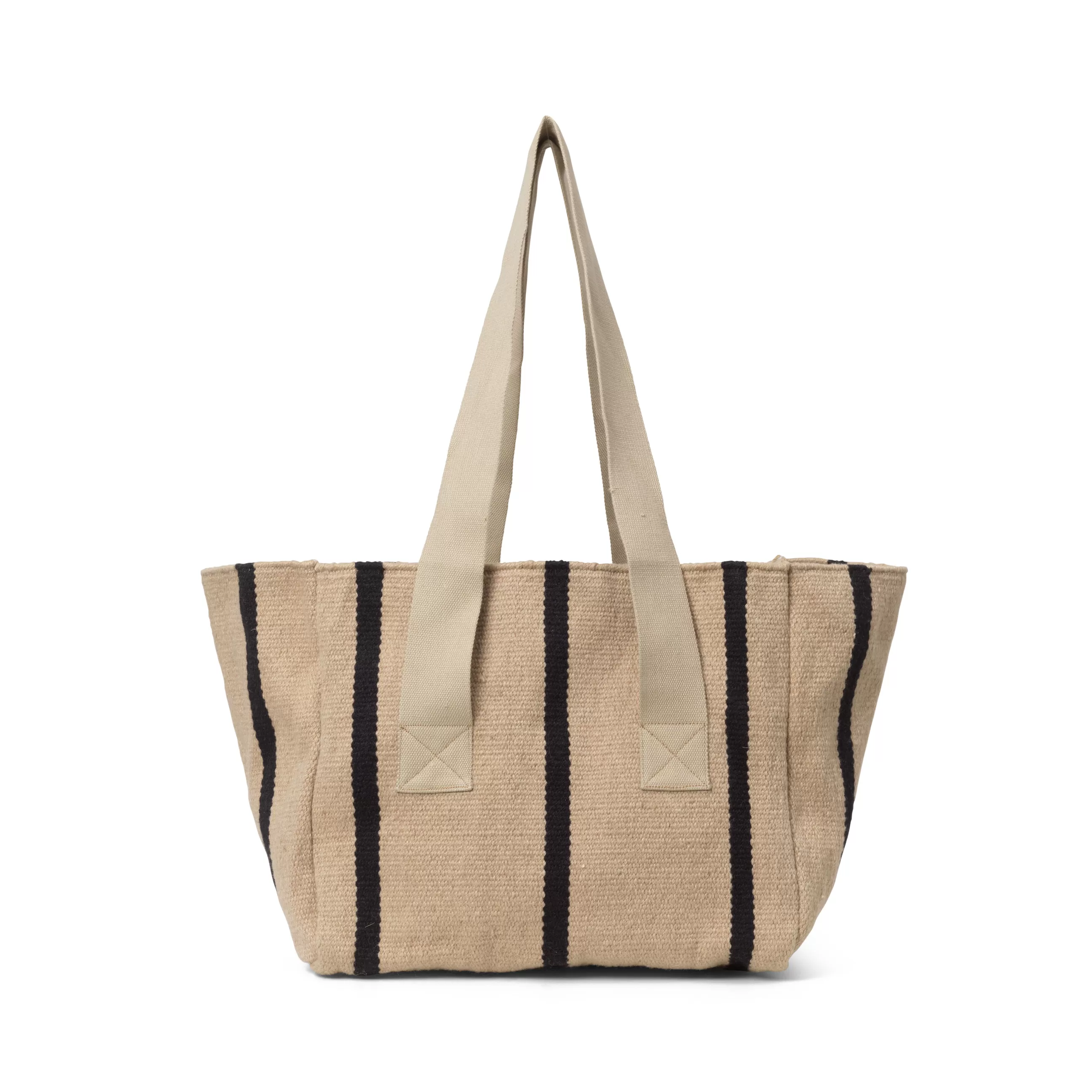 Sacs Trousses Porte Monnaie>Ferm Living Sac Yard Picnic Tissu Beige / Bouteilles Plastique Recyclees - Noir - Sable