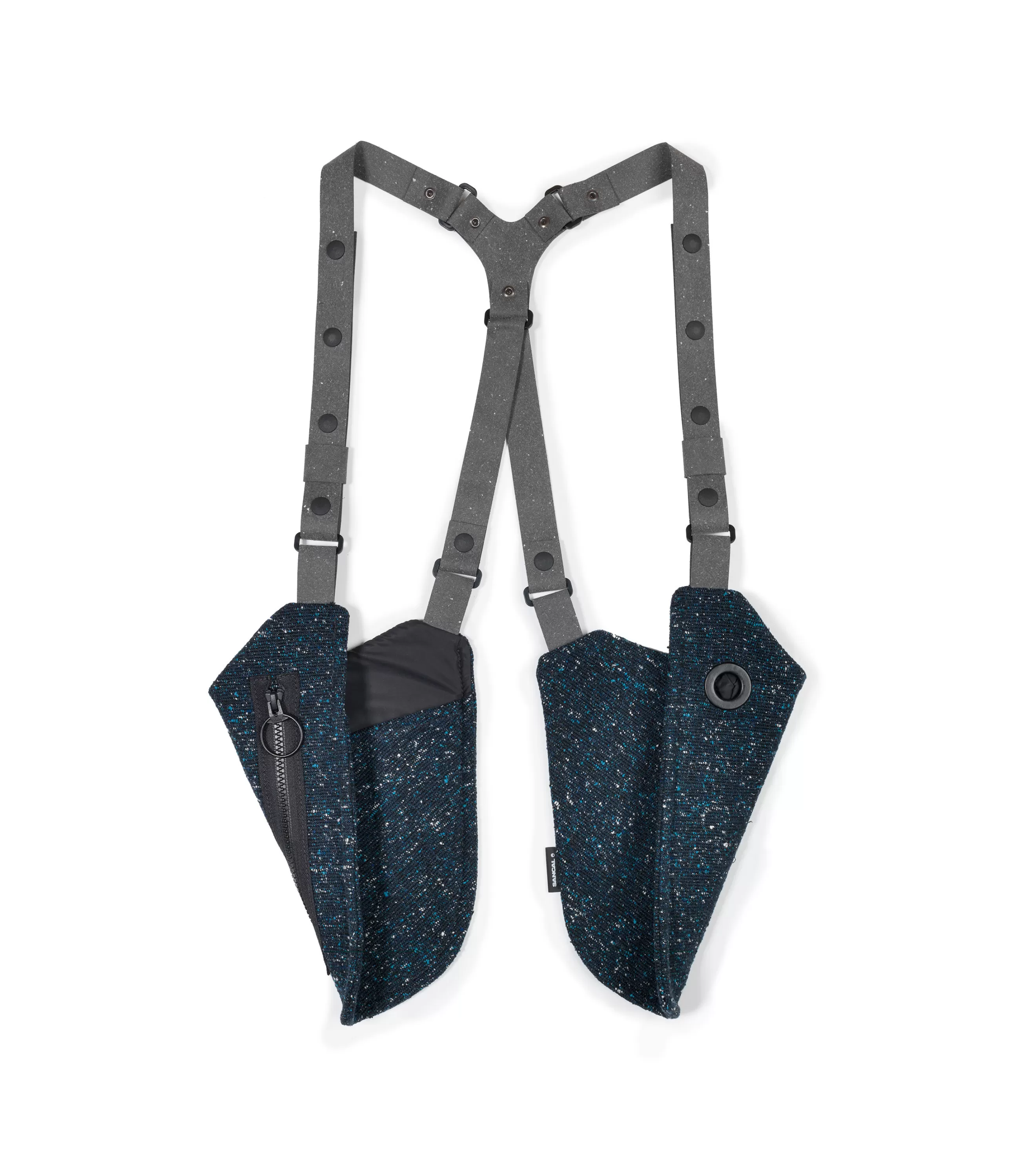 Sacs Trousses Porte Monnaie>Sancal Sacoche Bandouliere Sin Pistols Tissu Bleu / 2 Poches - Bleu Marine