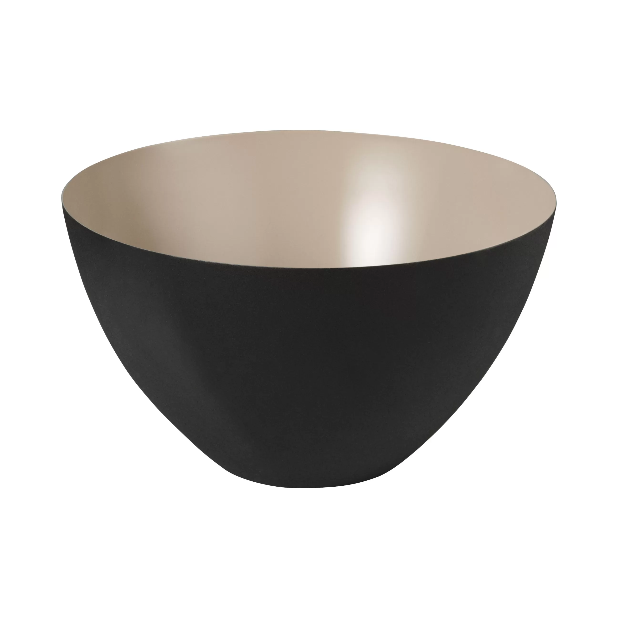 Saladiers Coupes Et Bols>Normann Copenhagen Saladier Krenit Metal Beige / O 25 X H 14 Cm - Acier - Noir - Sable
