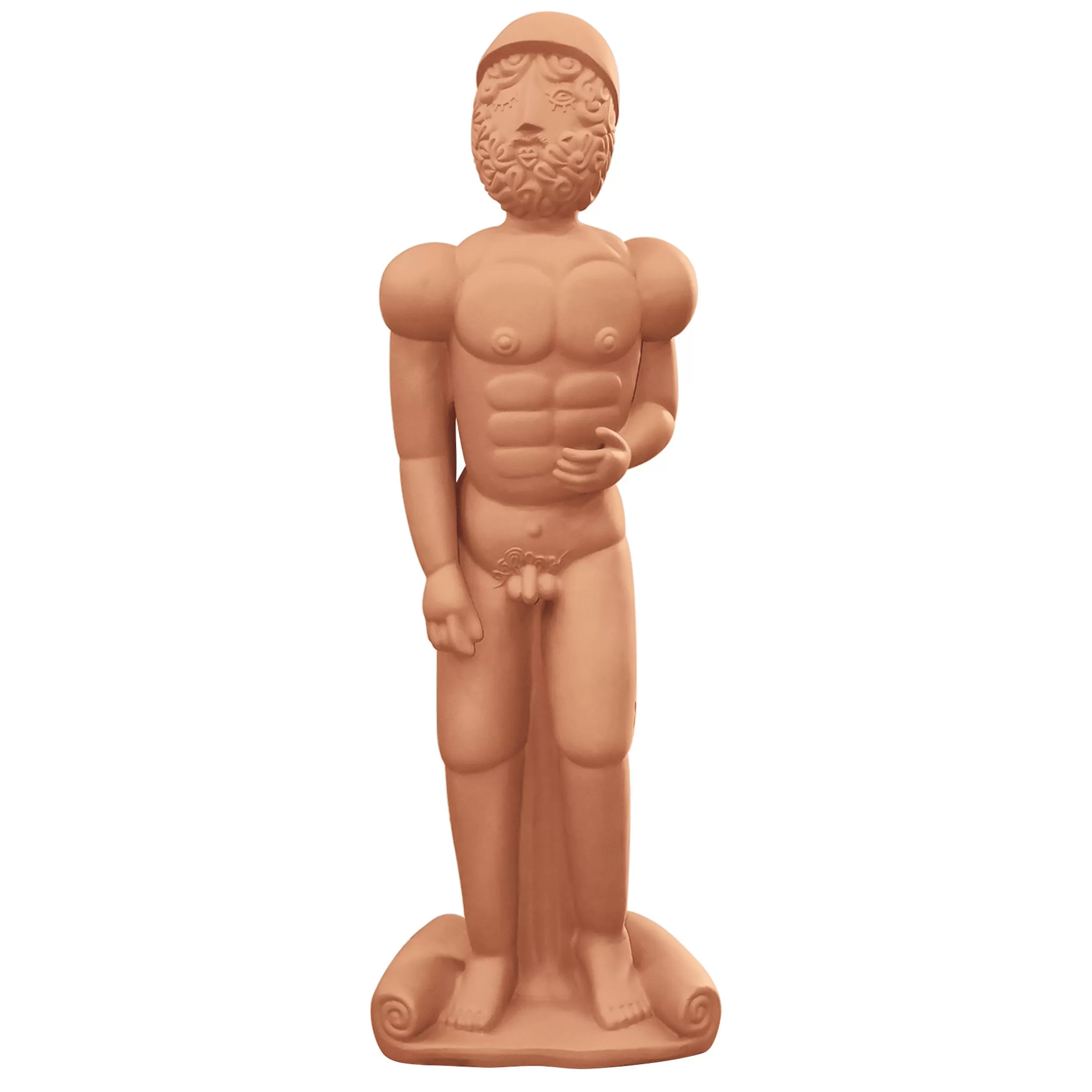 Déco Et Accessoires De Jardin>Seletti Sculpture Magna Graecia Ceramique Orange Marron / - H 140 Cm / Terre Cuite - Terracotta