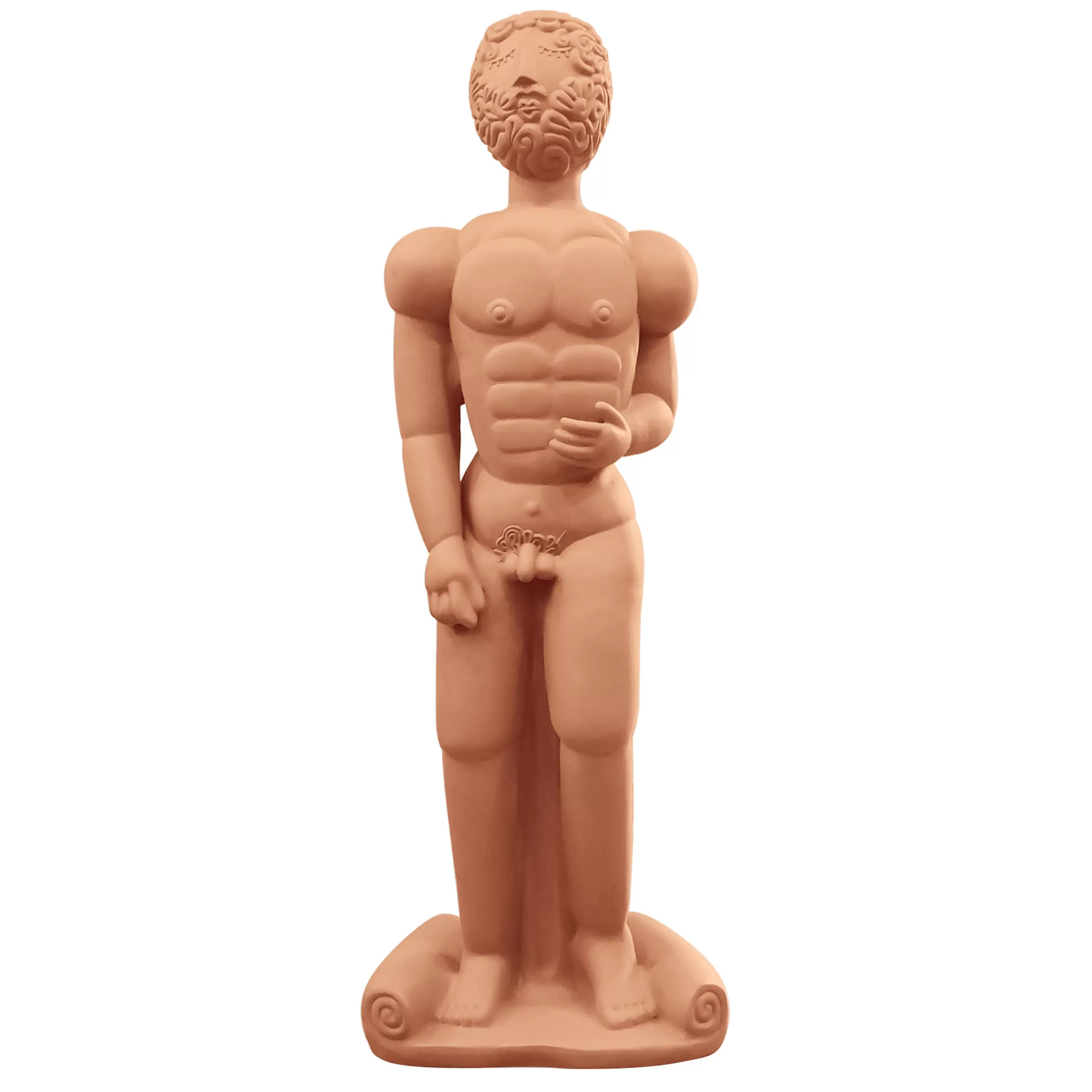 Déco Et Accessoires De Jardin>Seletti Sculpture Magna Graecia Ceramique Orange Marron / - H 140 Cm / Terre Cuite - Terracotta