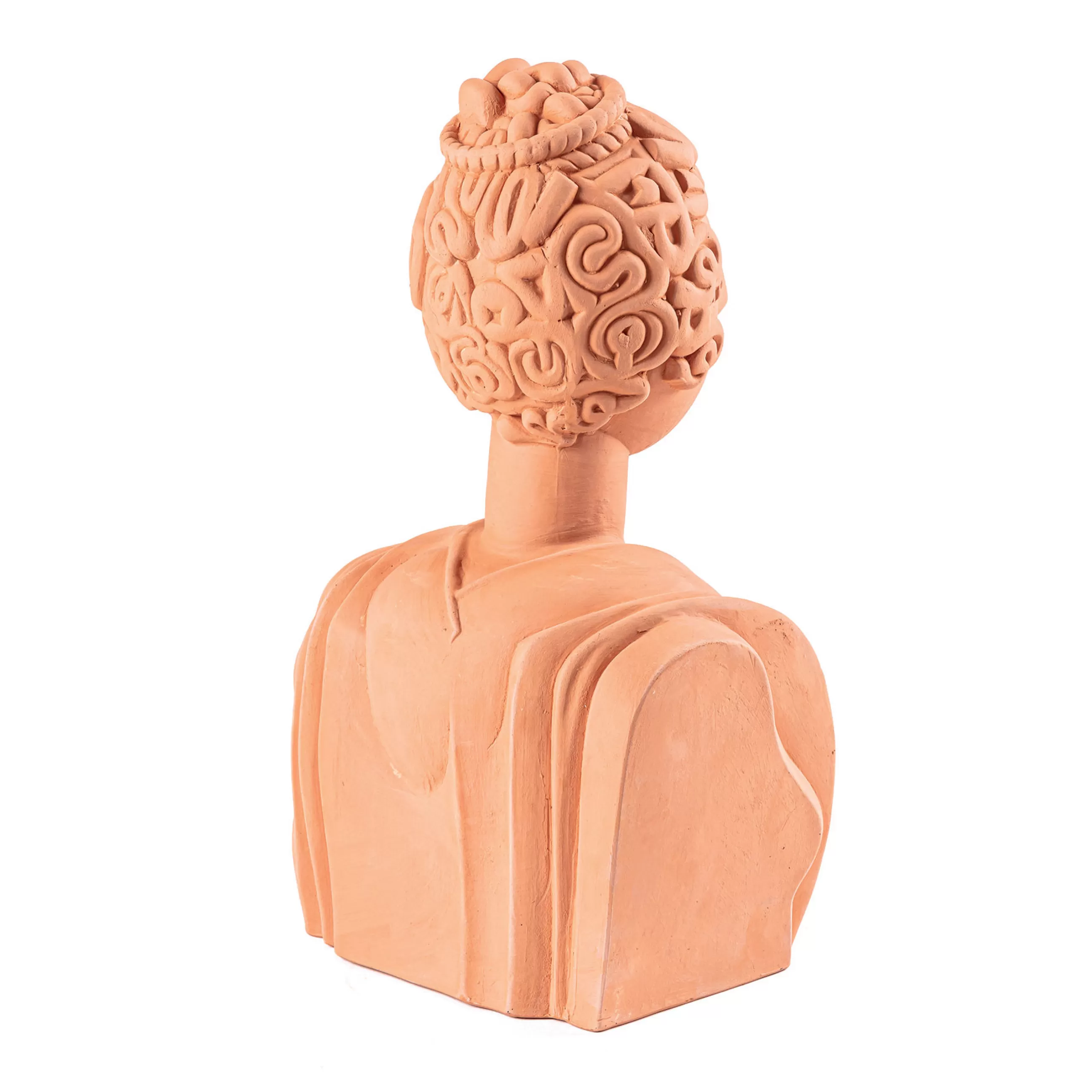 Déco Et Accessoires De Jardin>Seletti Sculpture Magna Graecia Ceramique Orange Marron / Bust - H 45 Cm / Terre Cuite - Terracotta