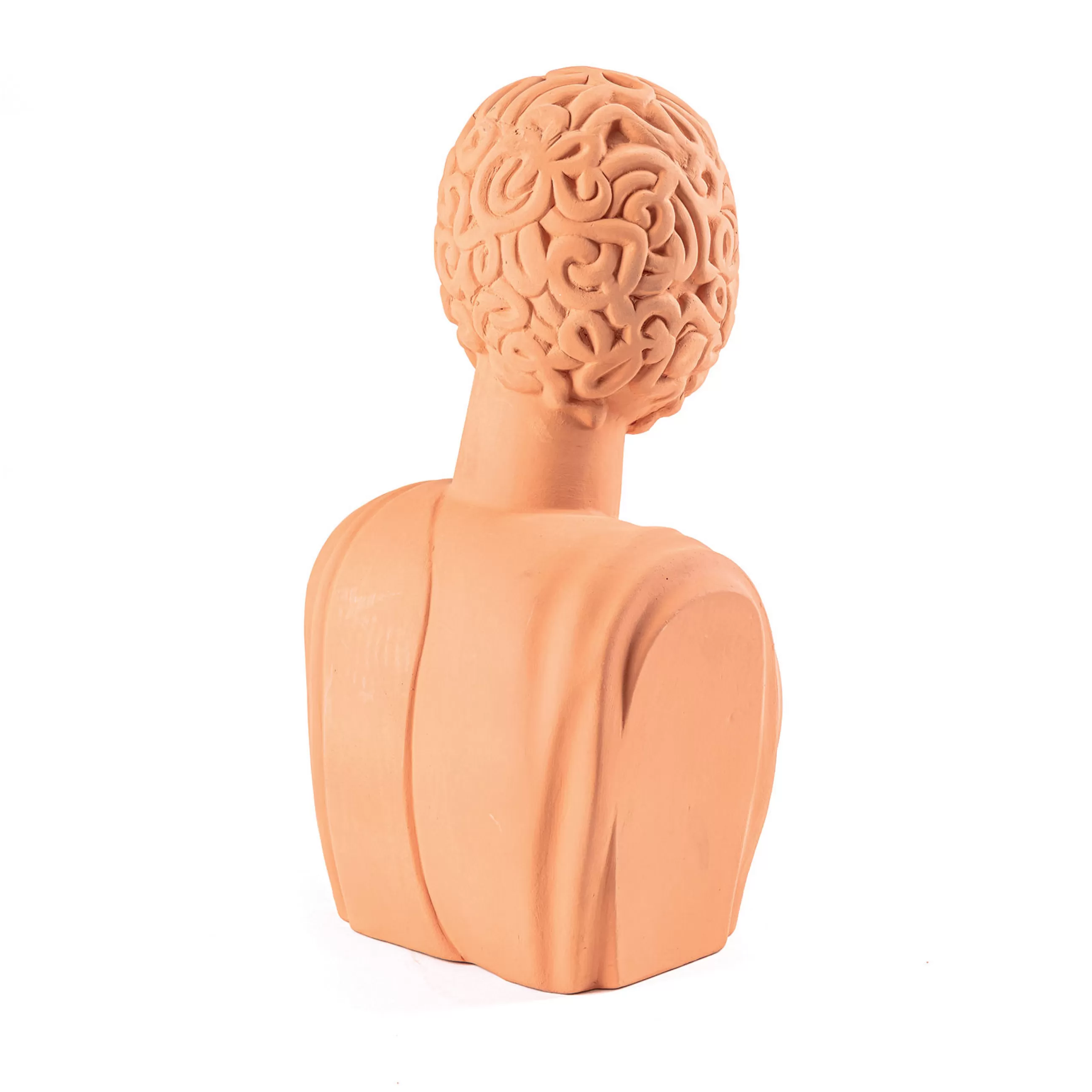 Déco Et Accessoires De Jardin>Seletti Sculpture Magna Graecia Ceramique Orange Marron / Bust - H 45 Cm / Terre Cuite - Terracotta
