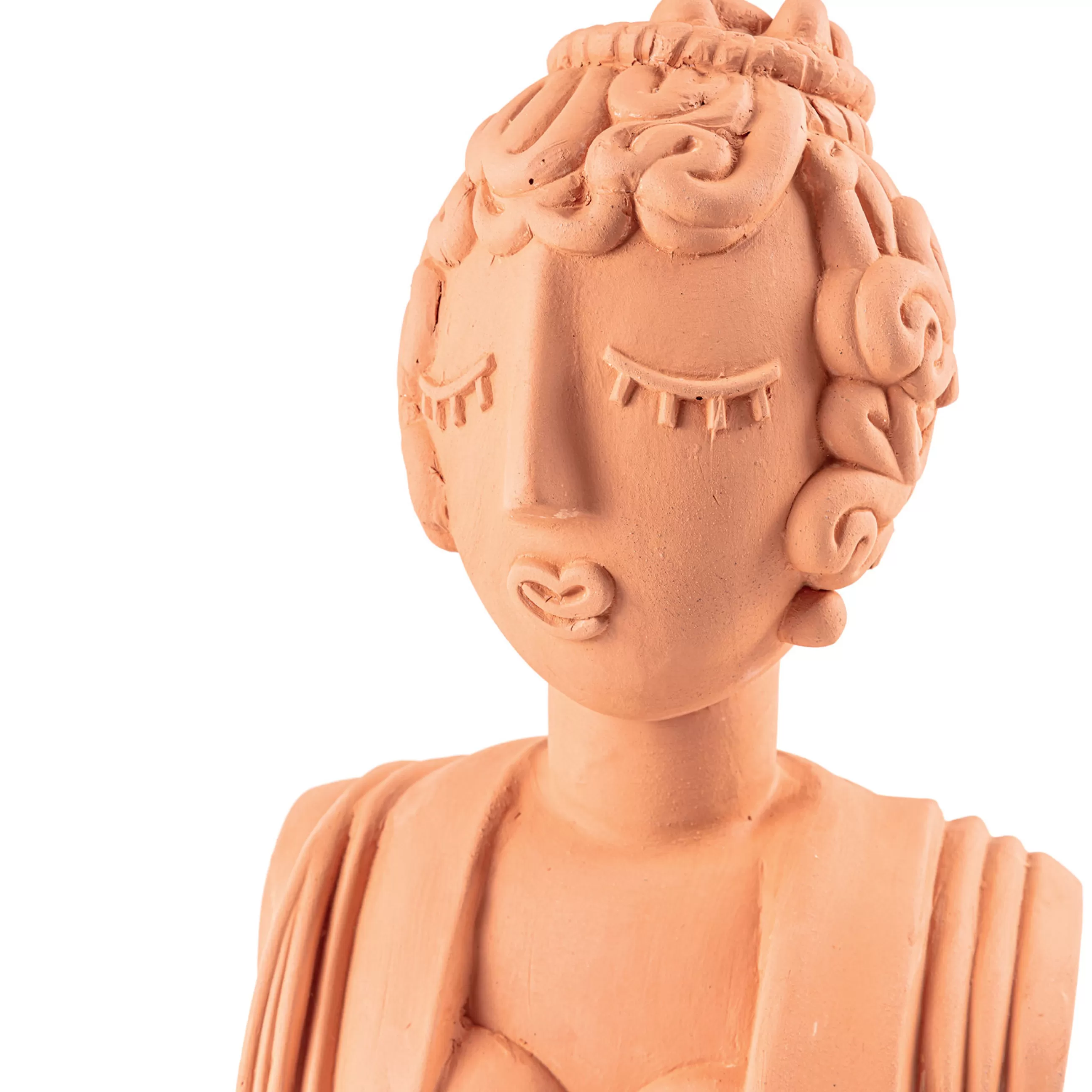 Déco Et Accessoires De Jardin>Seletti Sculpture Magna Graecia Ceramique Orange Marron / Bust - H 45 Cm / Terre Cuite - Terracotta