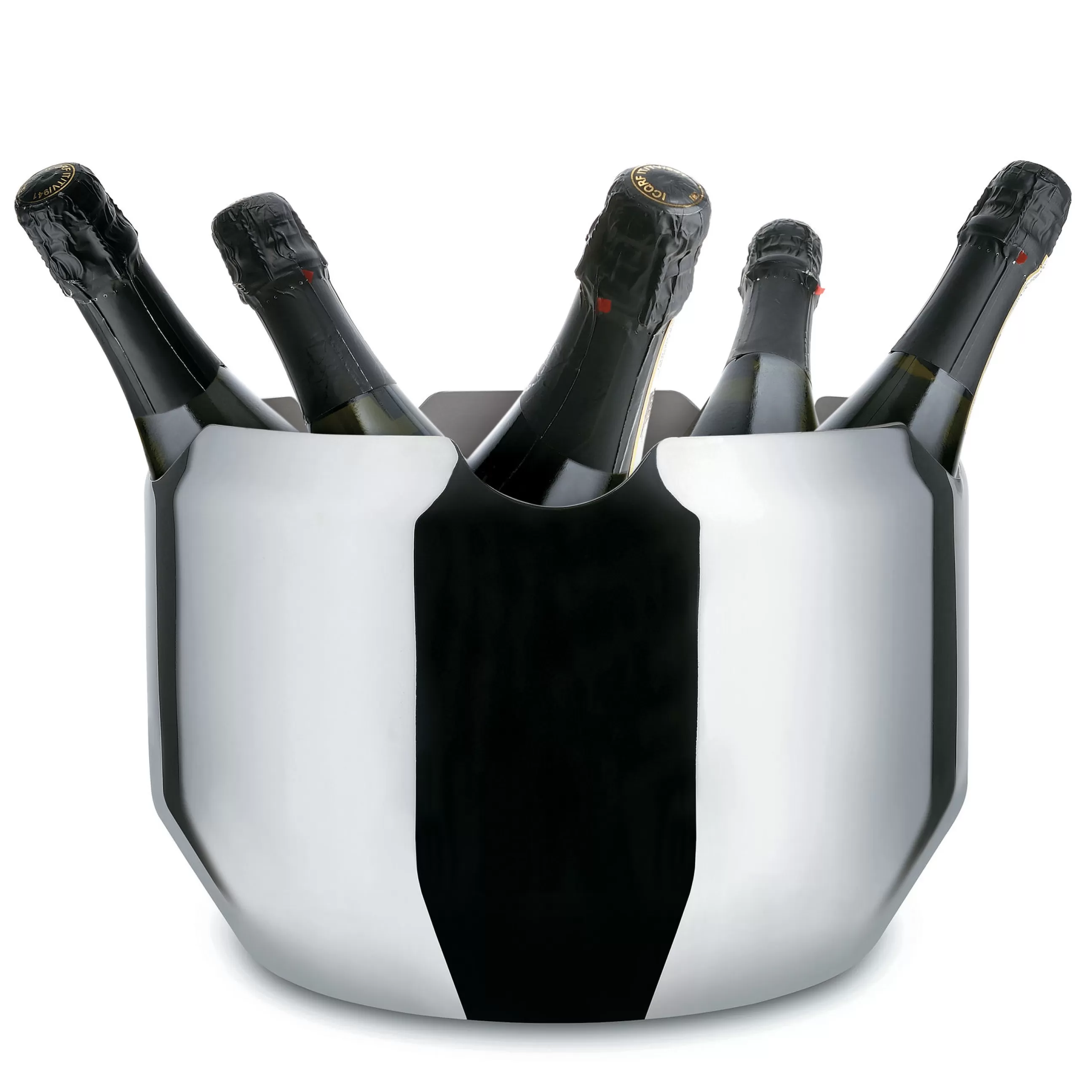 Autour Du Vin>Alessi Seau A Champagne Noe Metal / 5 Bouteilles - Acier Poli Miroir