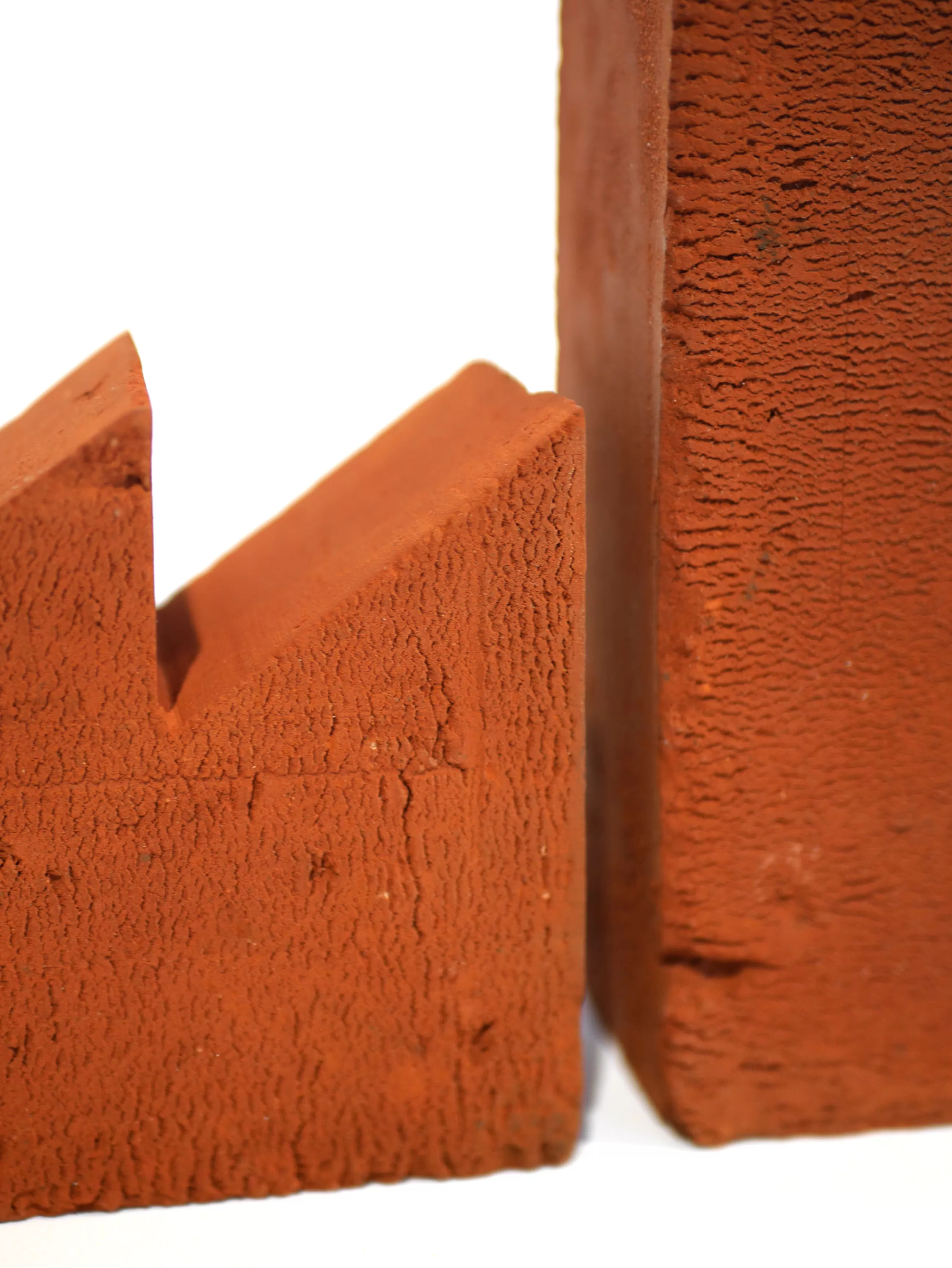 Accessoires Bureau>Aequo Design Serre-Livre Fabrique Ceramique Rouge Marron / Bougeoir - Brique Moulee Main Sculptee - Terraccotta