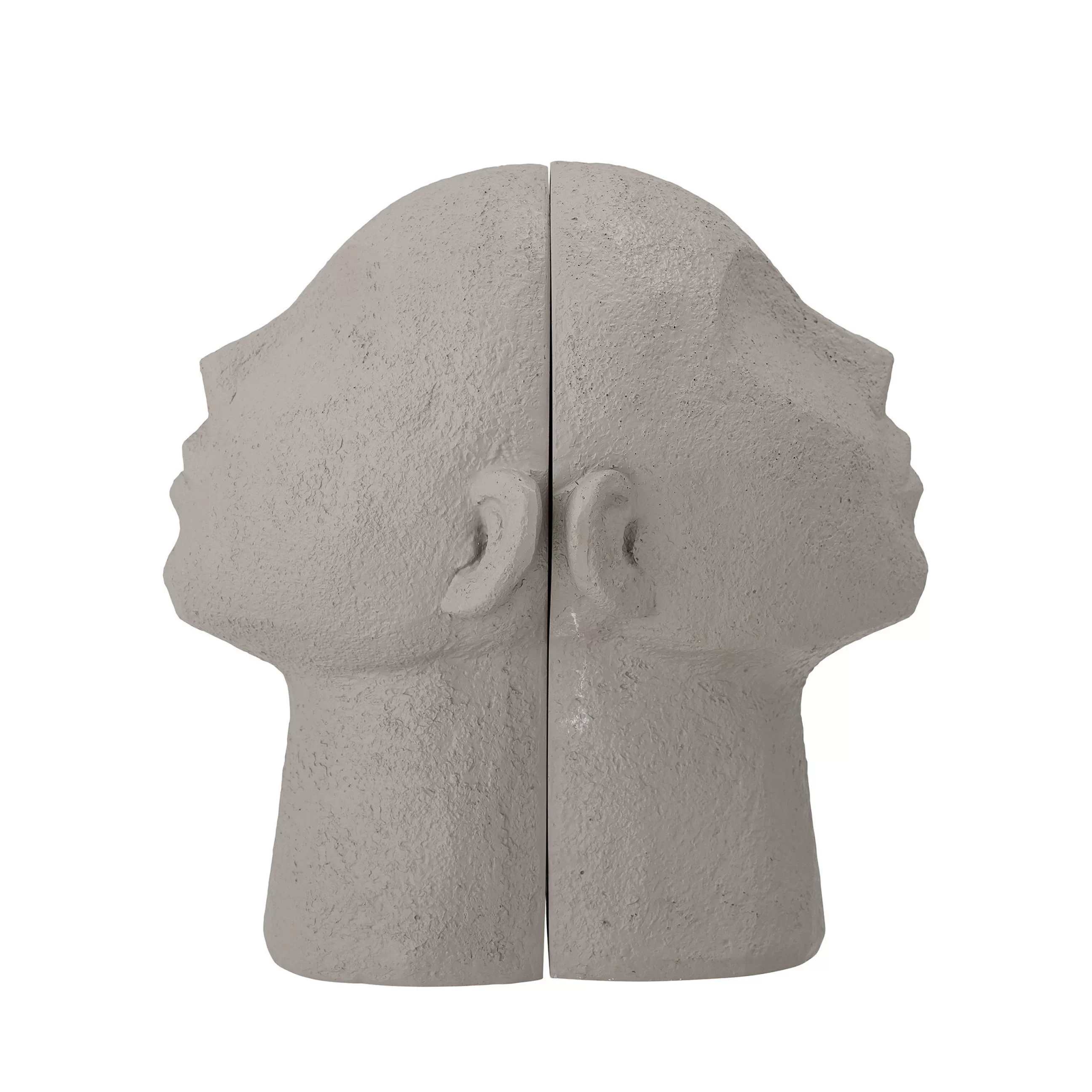 Accessoires Bureau>Bloomingville Serre-Livres Baldur Plastique Blanc Gris / Set De 2 - Polyresine - Blanc-Gris
