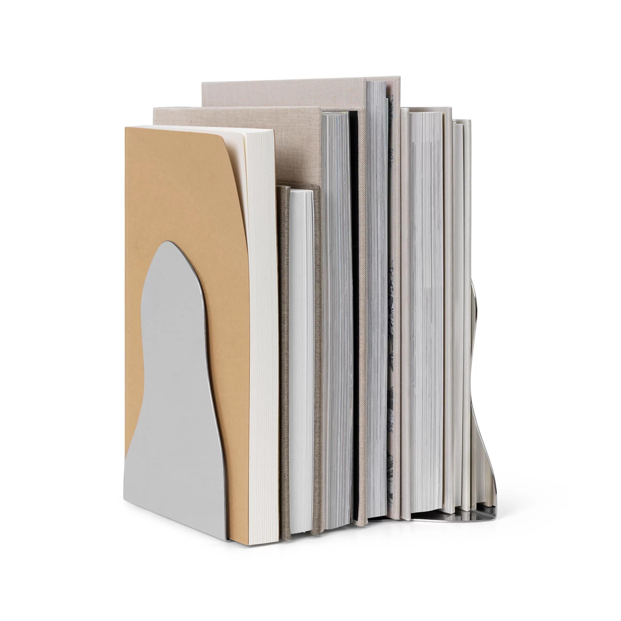Accessoires Bureau>Ferm Living Serre-Livres Pond Metal Argent / Set De 2 - Finition - Miroir