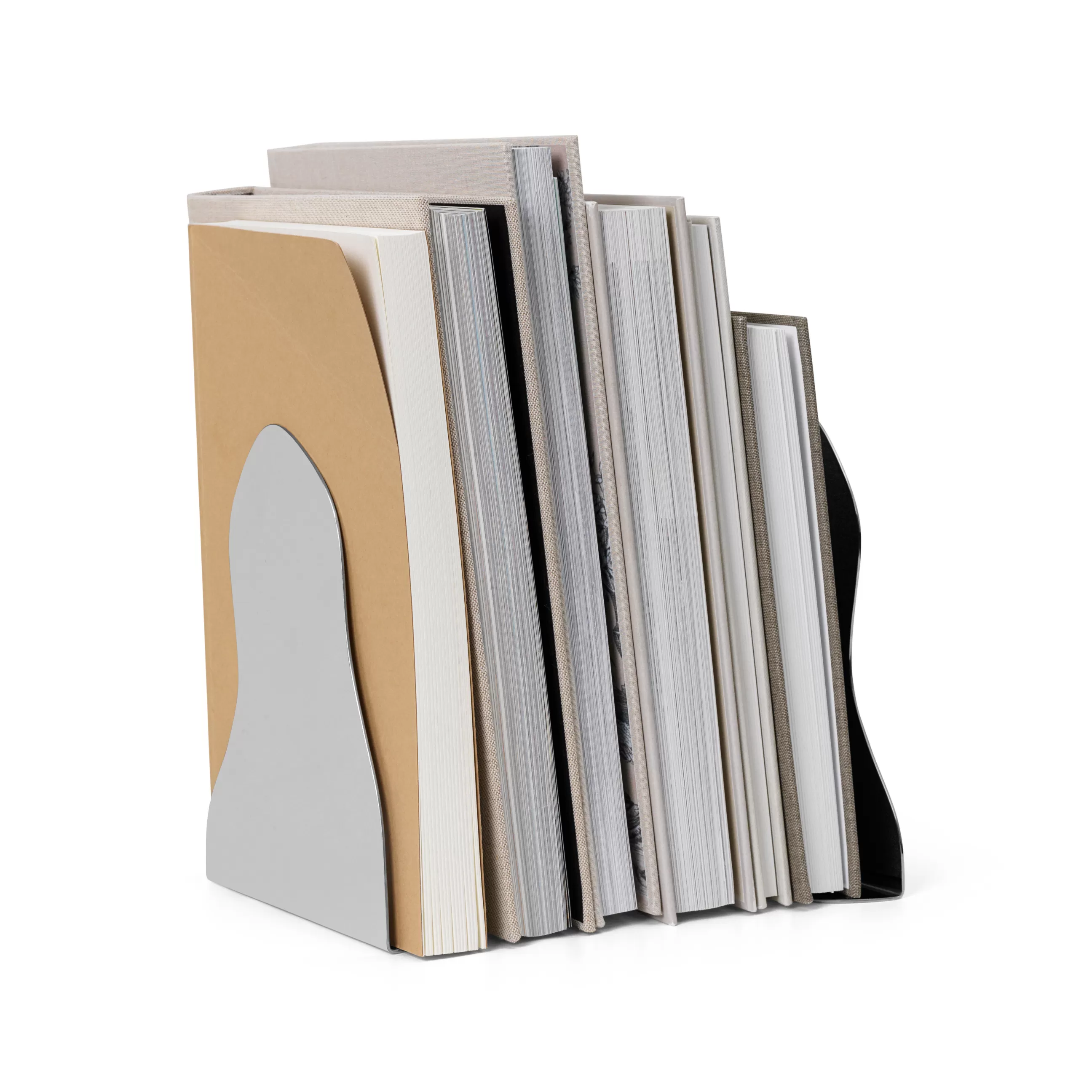Accessoires Bureau>Ferm Living Serre-Livres Pond Metal Argent / Set De 2 - Finition - Miroir