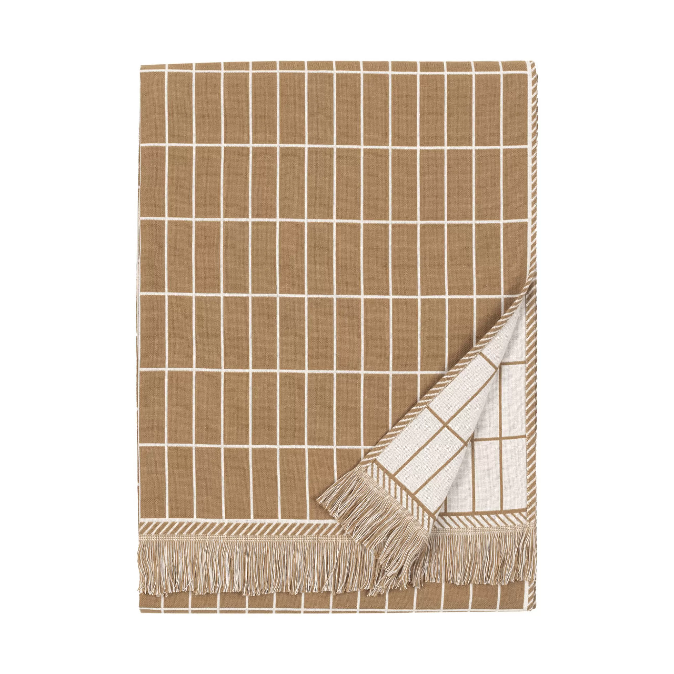 Linge De Bain>Marimekko Serviette De Bain Tiiliskivi Tissu Marron Beige / 70 X 150 Cm - Blanc Casse - Marron