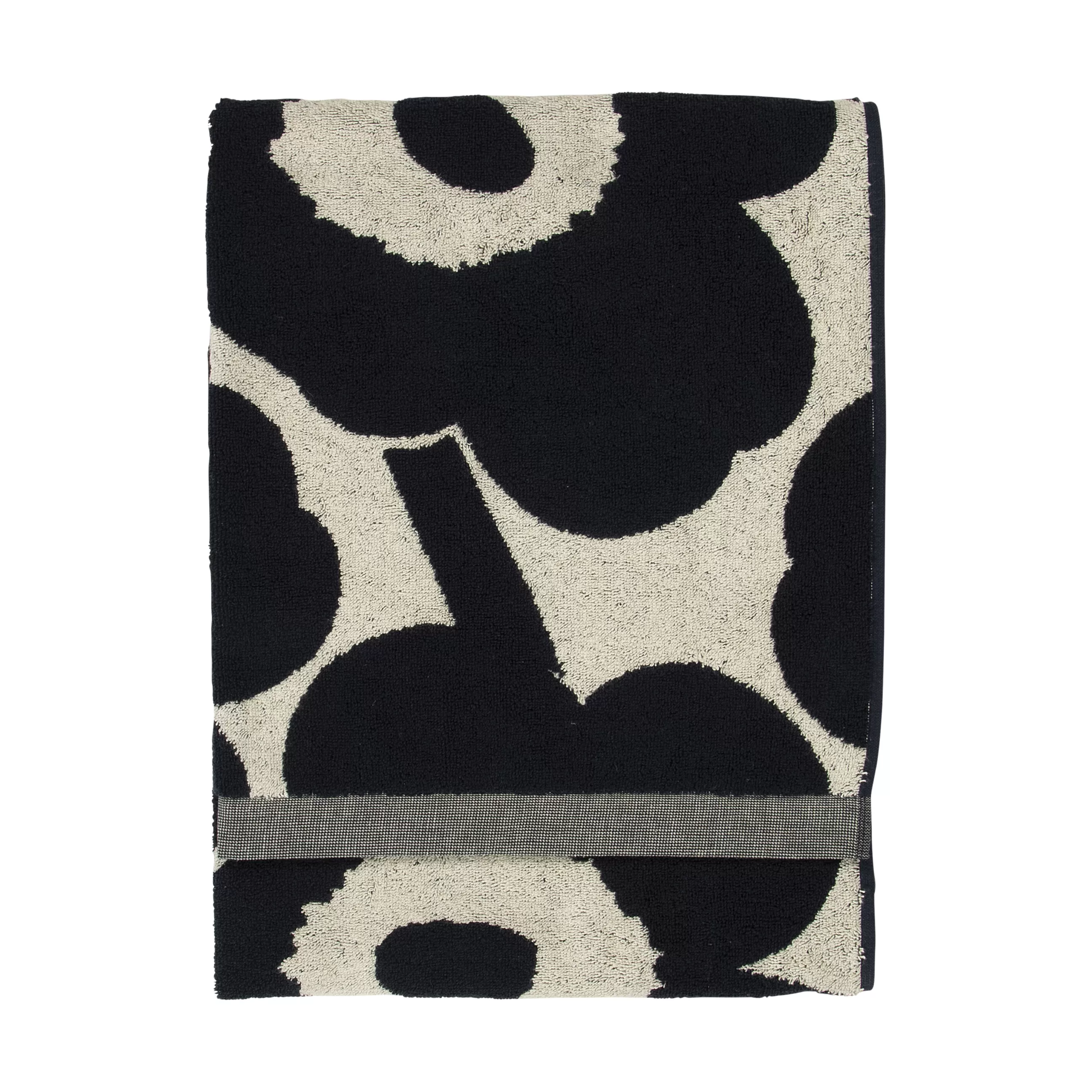 Linge De Bain>Marimekko Serviette De Bain Unikko Tissu Bleu / 70 X 150 Cm - Beige Coton - Bleu Fonce