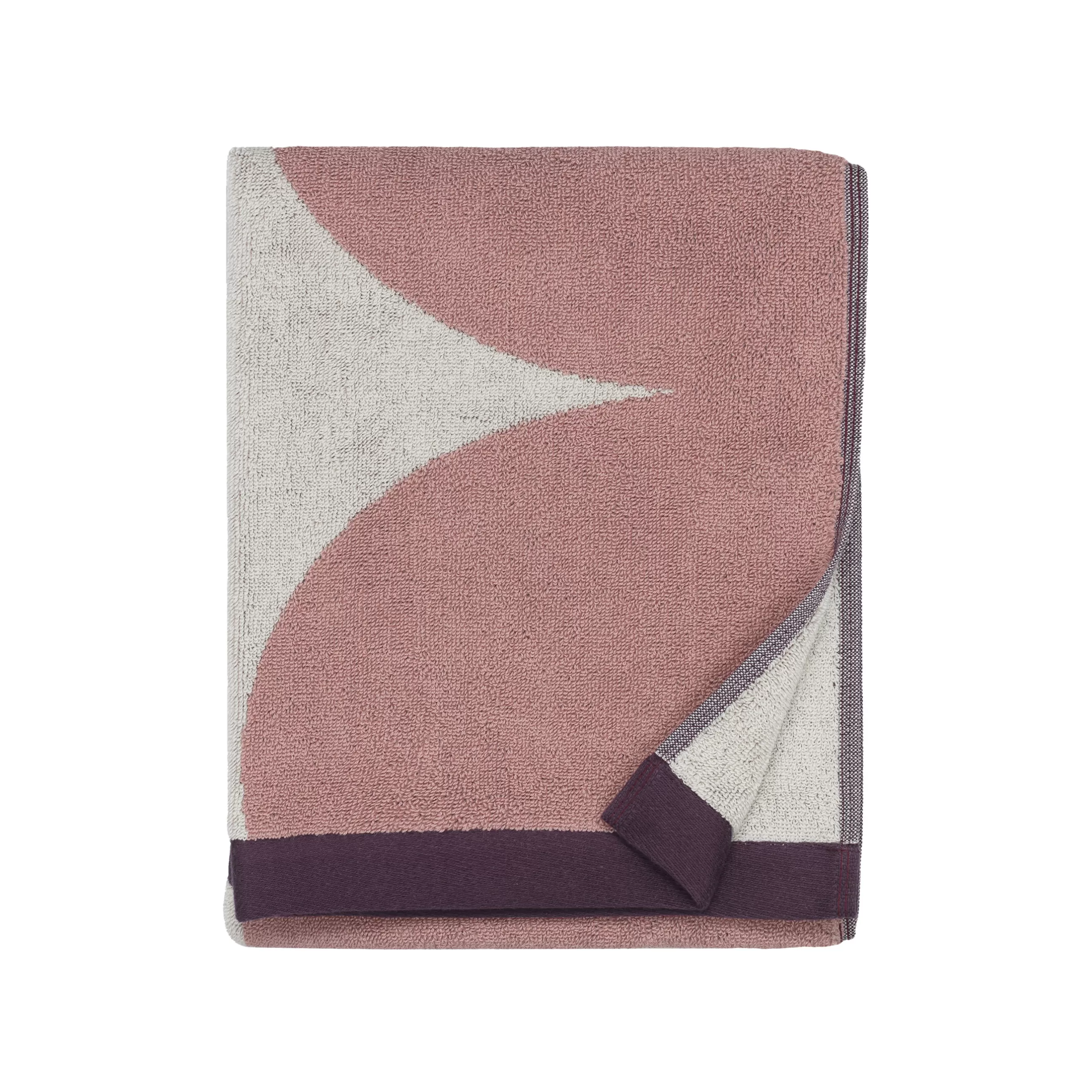 Linge De Bain>Marimekko Serviette De Toilette Harka Tissu Rose Violet / 50 X 70 Cm - Blanc Casse - Bordeaux - Rose