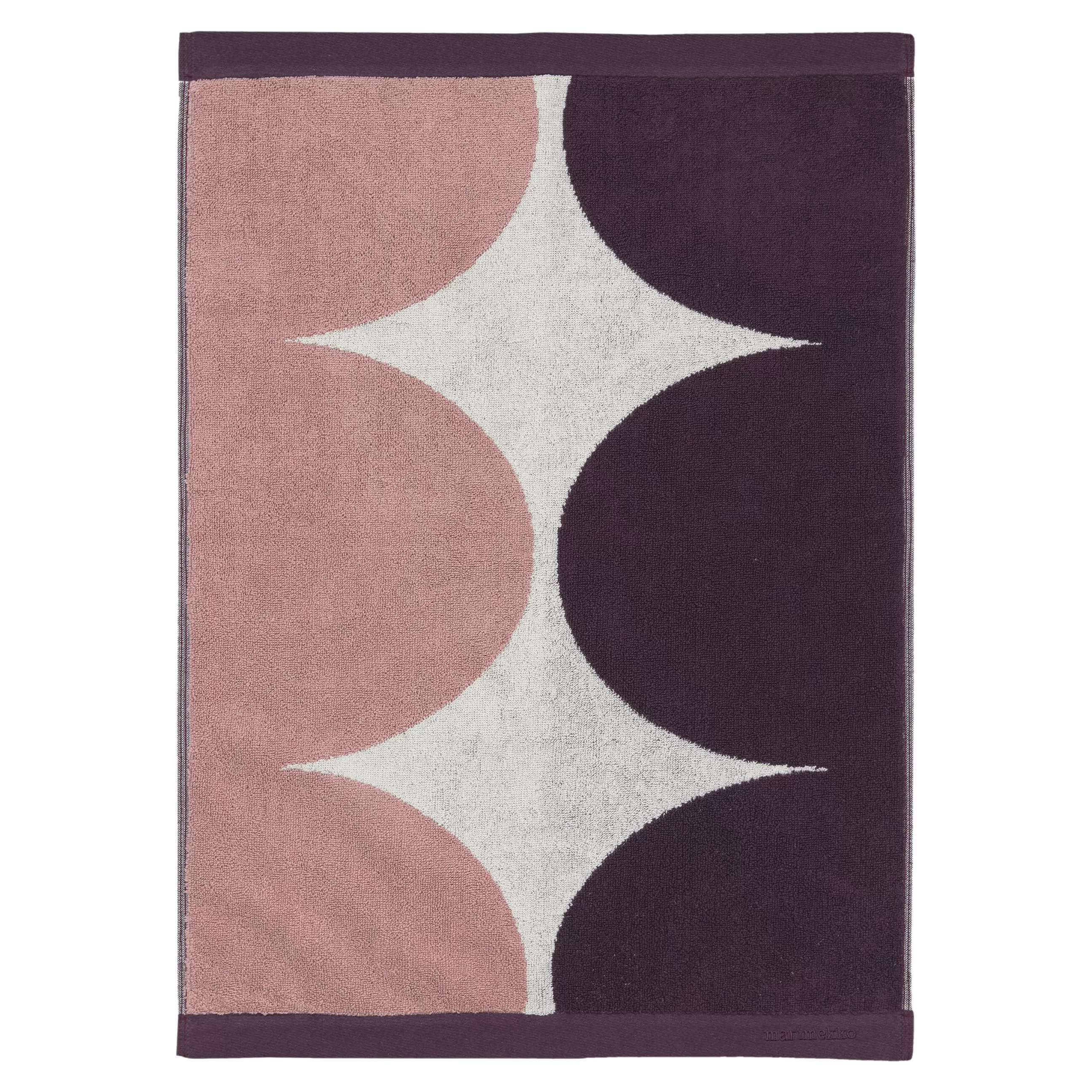 Linge De Bain>Marimekko Serviette De Toilette Harka Tissu Rose Violet / 50 X 70 Cm - Blanc Casse - Bordeaux - Rose