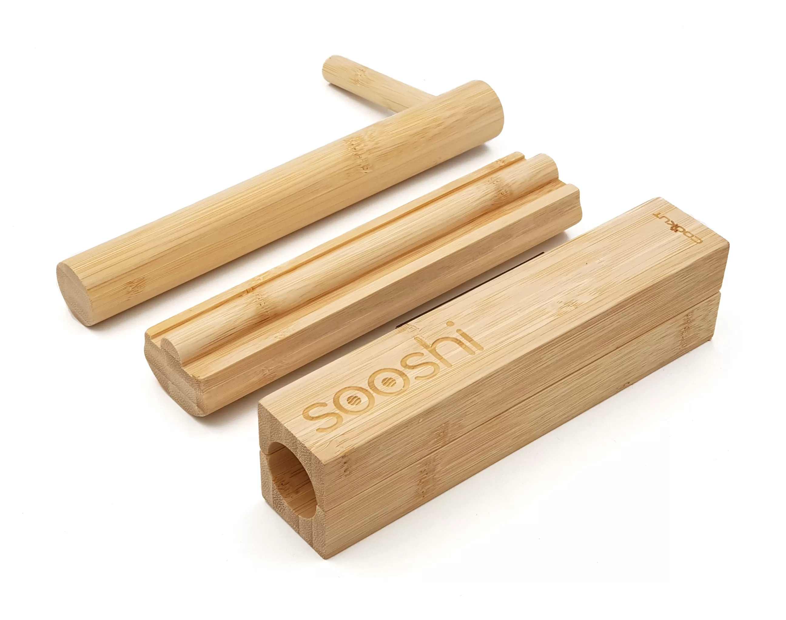 Ustensiles De Cuisines>Cookut Set A Sushi Sooshi Bois Naturel / Pour Makis Sushis - Bambou