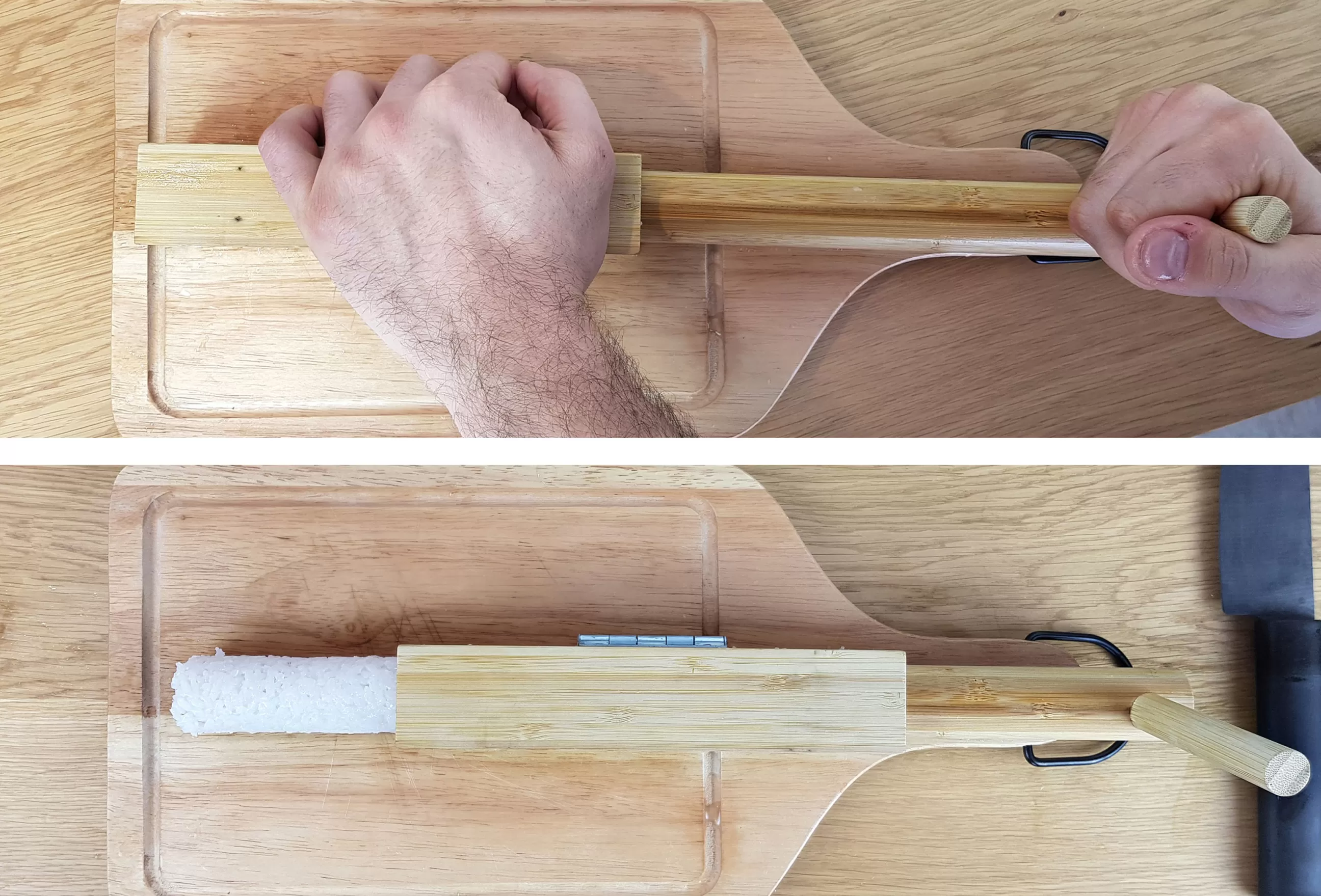 Ustensiles De Cuisines>Cookut Set A Sushi Sooshi Bois Naturel / Pour Makis Sushis - Bambou