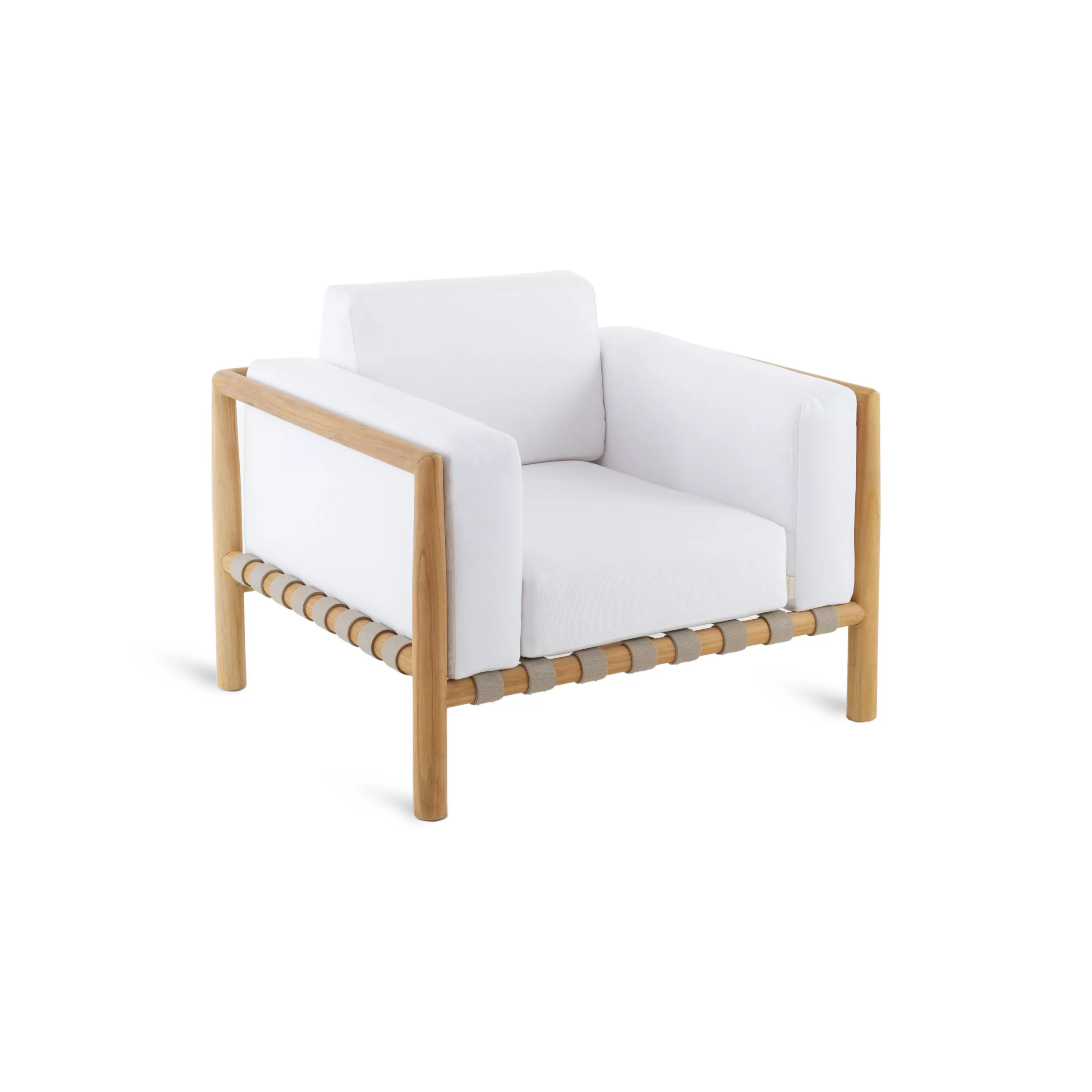 Terrasses Et Balcons>Unopiu Set Coussins  Tissu Blanc / Pour Fauteuil Pevero - Blanc Ecru