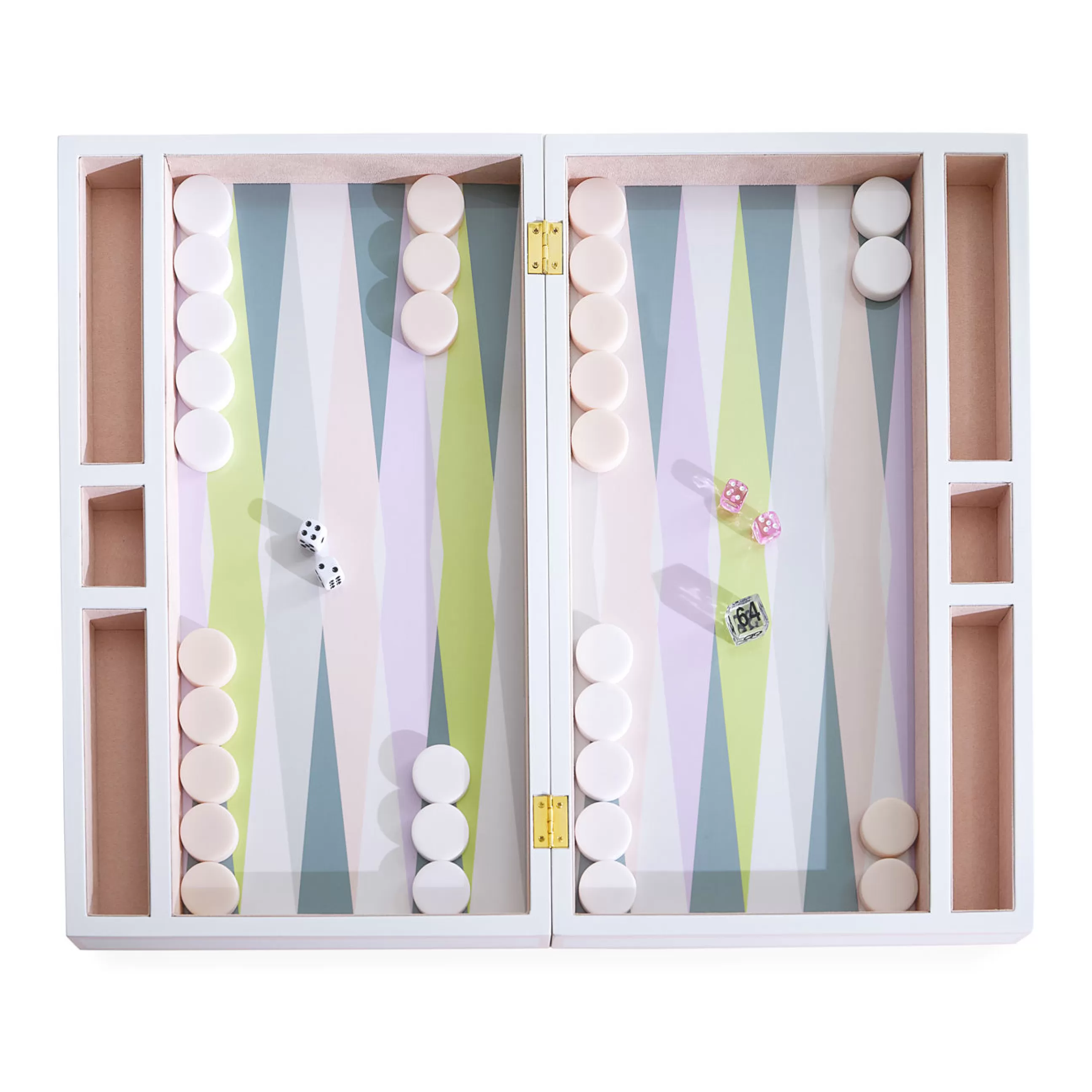 Jeux Et Loisirs>Jonathan Adler Set De Backgammon Milano Bois / Coffret Laque - Multicolore