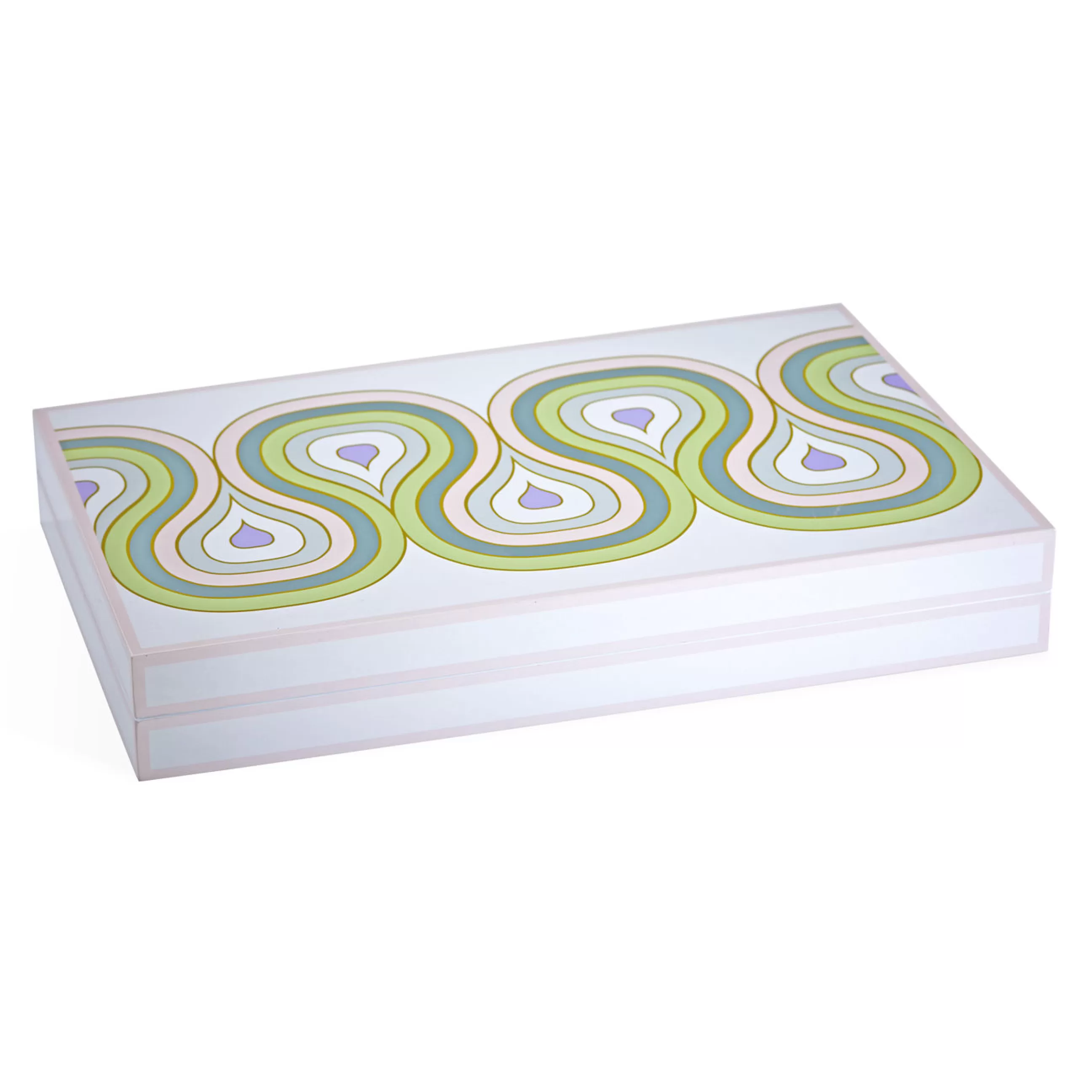 Jeux Et Loisirs>Jonathan Adler Set De Backgammon Milano Bois / Coffret Laque - Multicolore