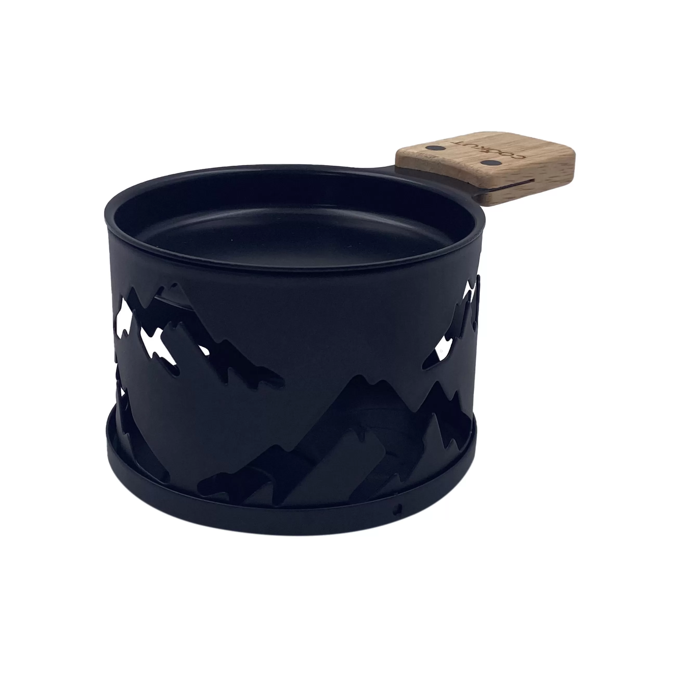 Plats Et Cuisson>Cookut Set Lumi Metal Noir / Pour Raclette A La Bougie - 2 Personnes - Bois Naturel - Noir