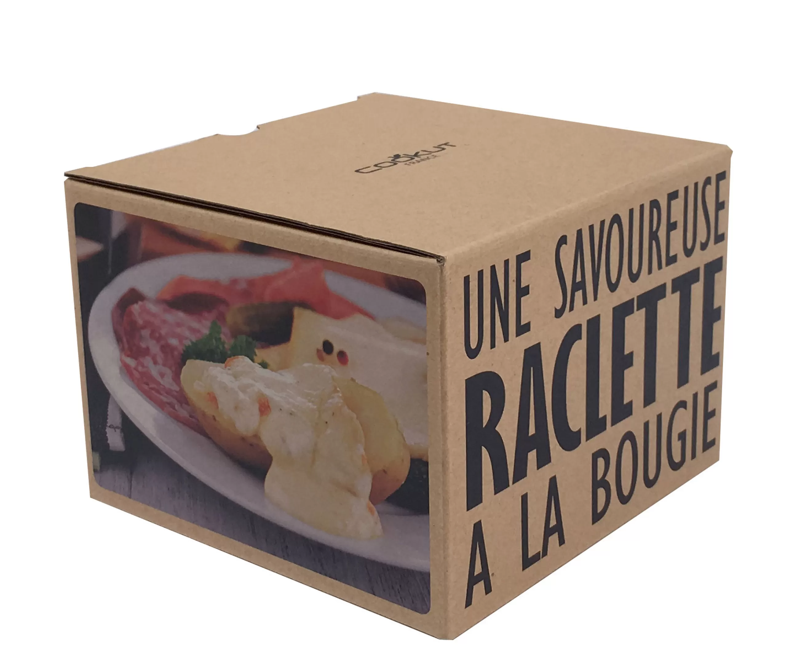 Plats Et Cuisson>Cookut Set Lumi Metal/ Pour Raclette A La Bougie - 2 Personnes - Bois Naturel - Noir