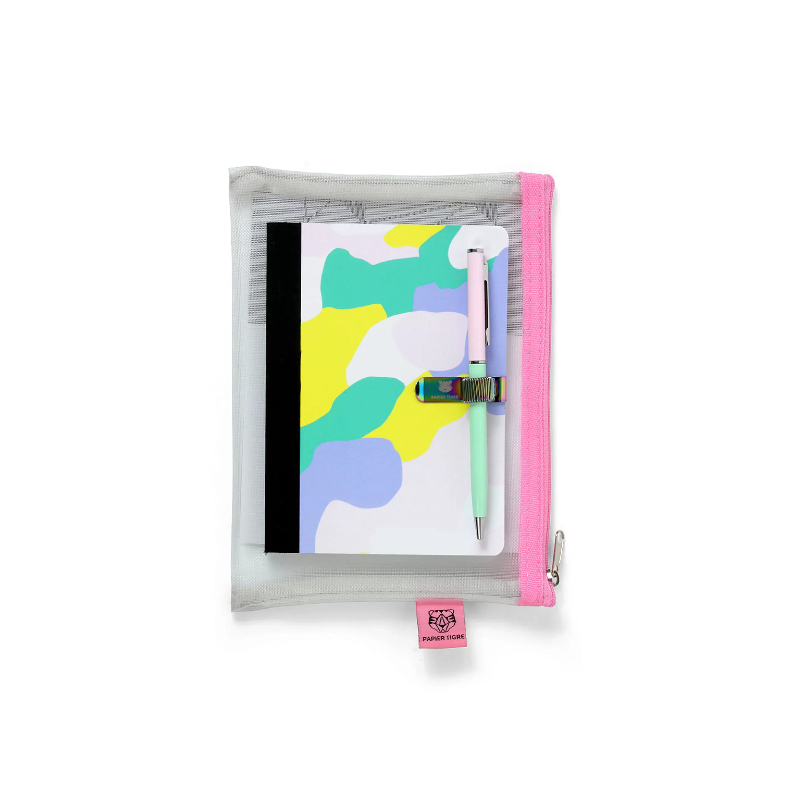 Accessoires Bureau>Papier Tigre Set Papeterie Papier / Carnet A6 + Stylo + Porte-Stylo + Pochette - Multicolore