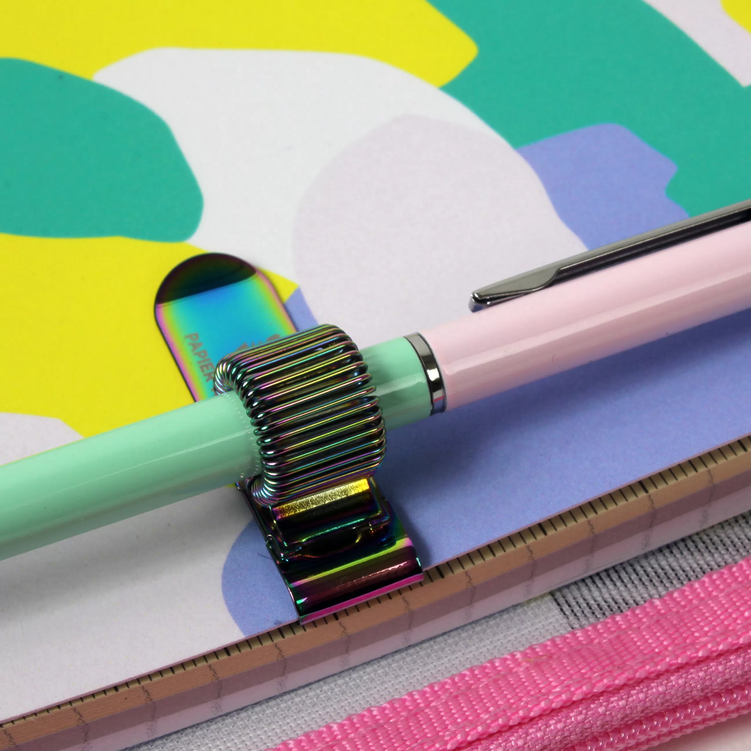 Accessoires Bureau>Papier Tigre Set Papeterie Papier / Carnet A6 + Stylo + Porte-Stylo + Pochette - Multicolore