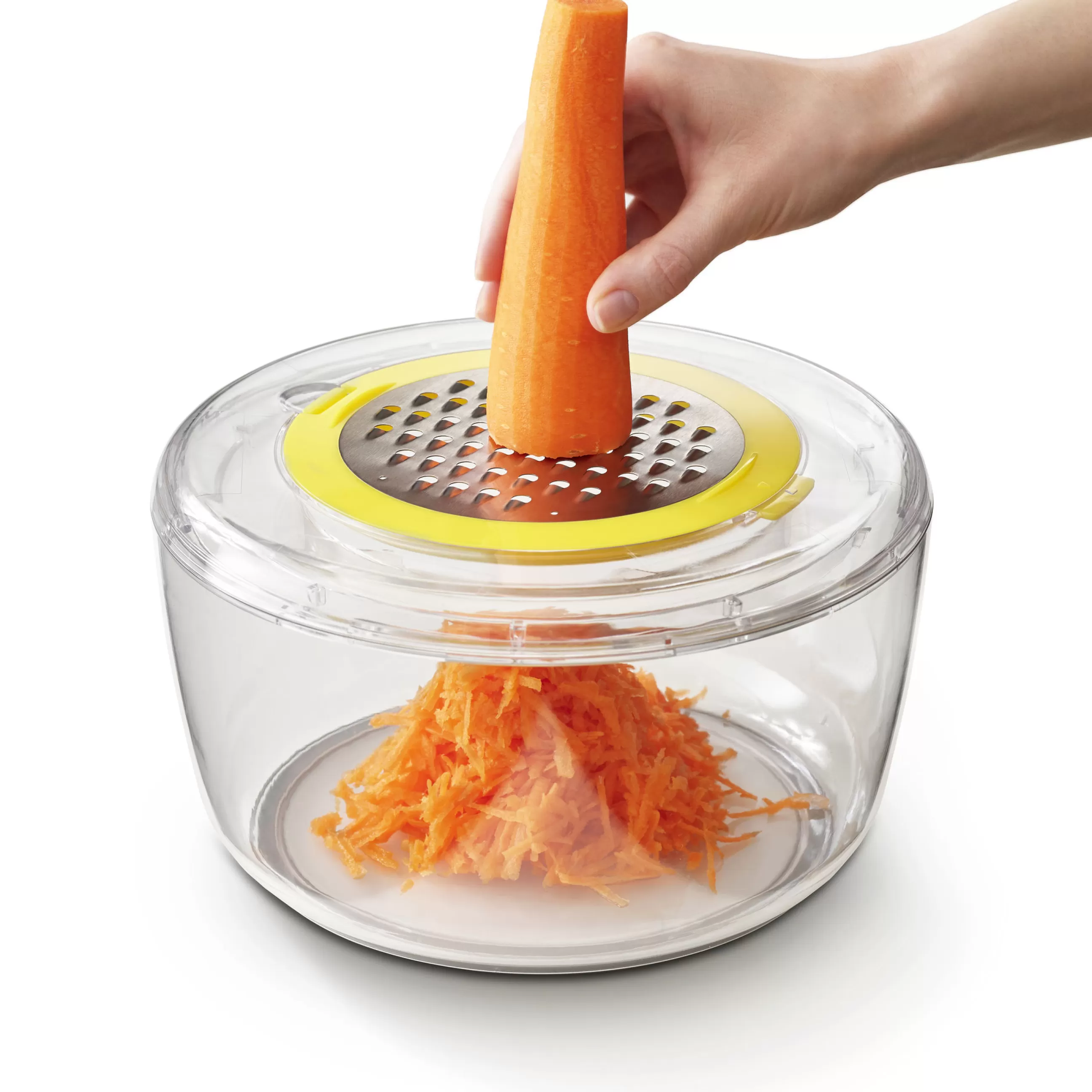 Ustensiles De Cuisines>Joseph Joseph Set Preparation De Salade Multi-Prep Plastique Vert Transparent / 4 En 1 : Essoreuse, Spiraleur, Eminceur Et Rape - Jaune - Transparent - Vert