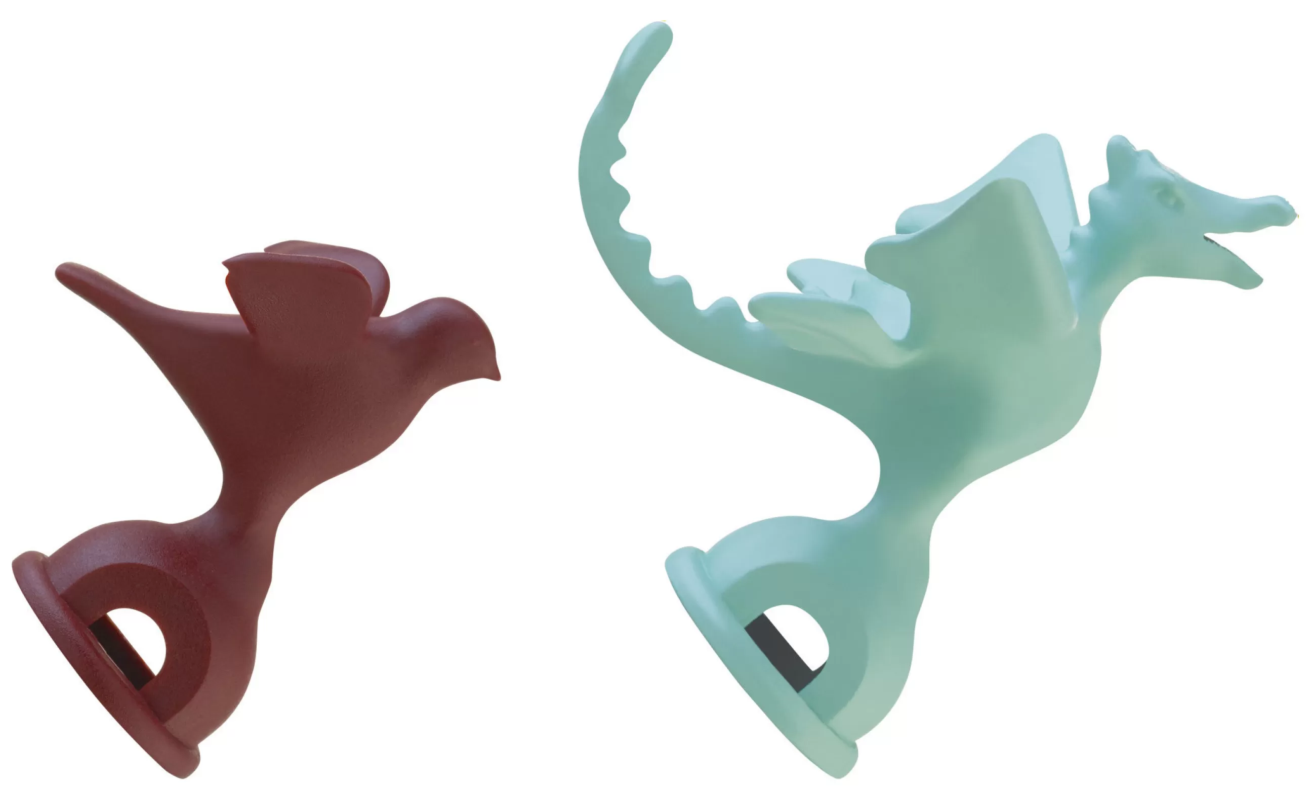 Theieres Et Bouilloires>Alessi Set Tea Rex Plastique Rouge Vert / Lot De 2 Sifflets En Edition Limitee - Rouge - Vert Clair