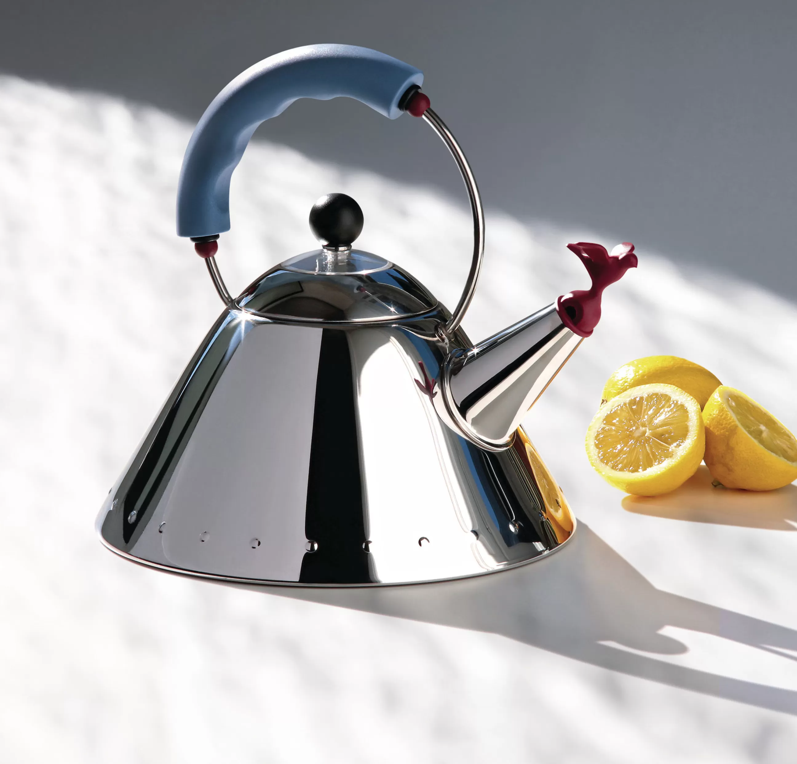Theieres Et Bouilloires>Alessi Set Tea Rex Plastique Rouge Vert / Lot De 2 Sifflets En Edition Limitee - Rouge - Vert Clair