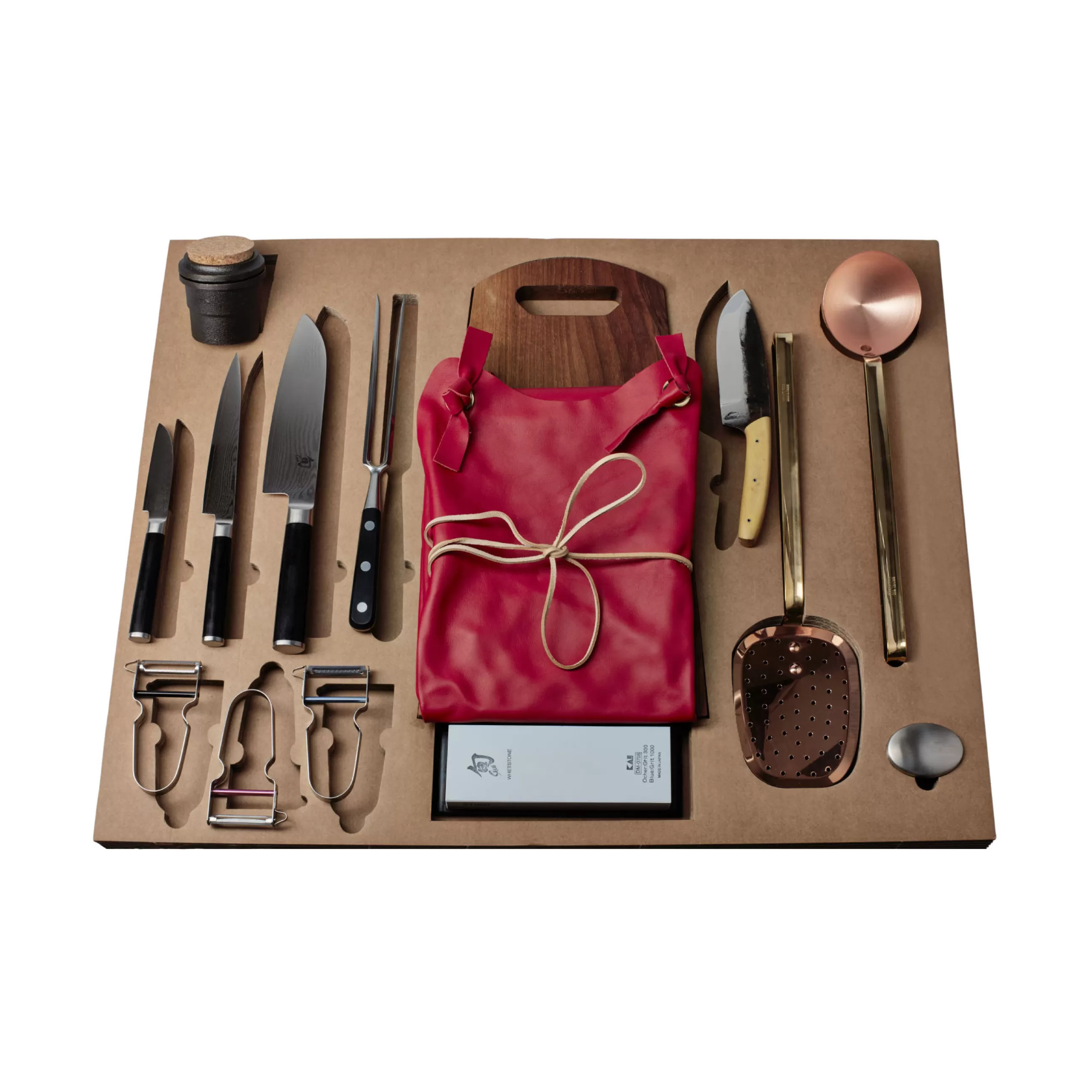Couteaux Et Planches À Découper>Malle W. Trousseau Set Ustensiles De Cuisine La Malle Bois / 28 Pieces Pour Coupe, Cuisson & Contenants - Edition Limitee & Numerotee - Multicolore