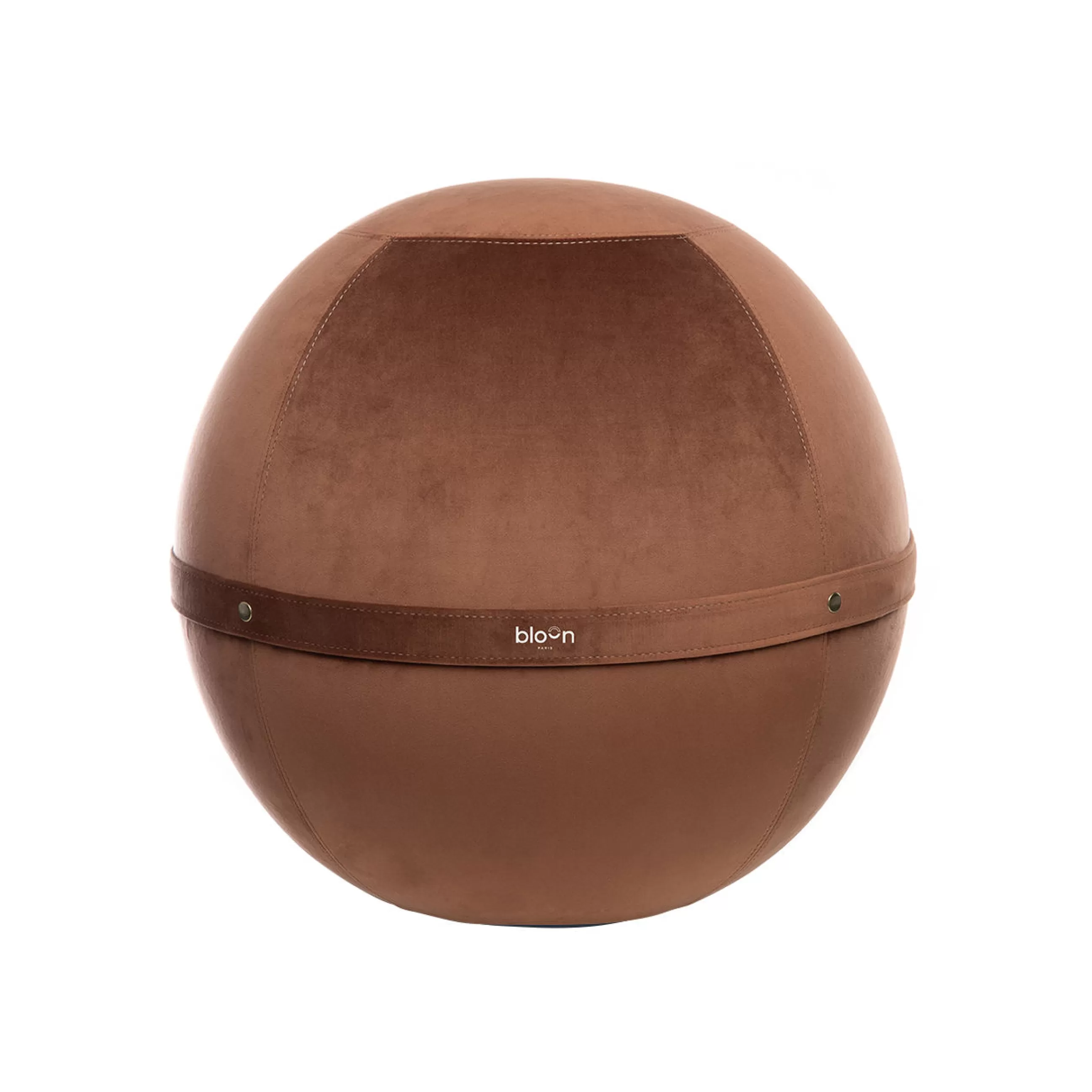 Fauteuils De Bureau>BLOON PARIS Siege Ergonomique Ballon Velvet Regular Tissu Rose Marron / Velours - O 55 Cm - Agate