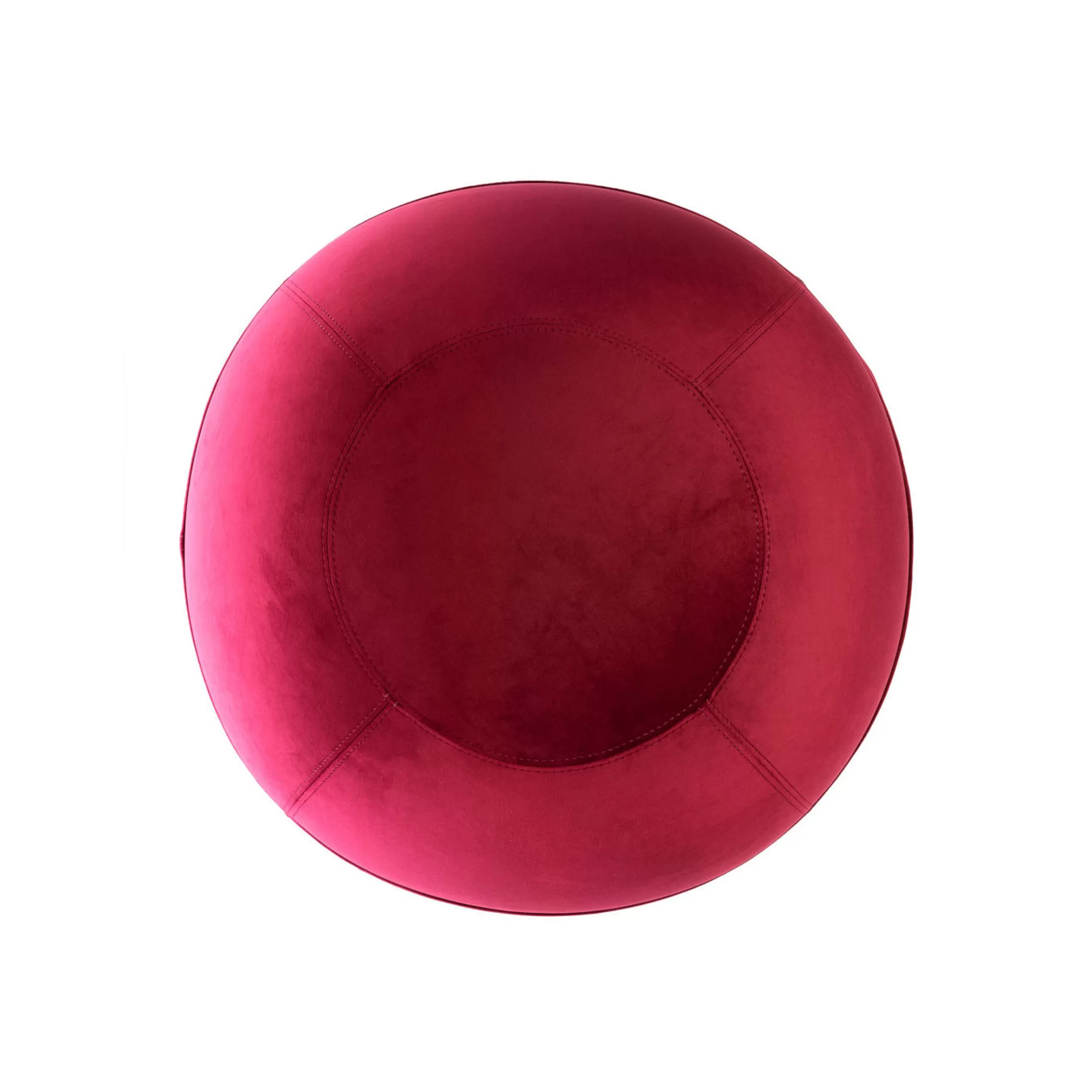 Fauteuils De Bureau>BLOON PARIS Siege Ergonomique Ballon Velvet Regular Tissu Rouge / Velours - O 55 Cm - Rubis