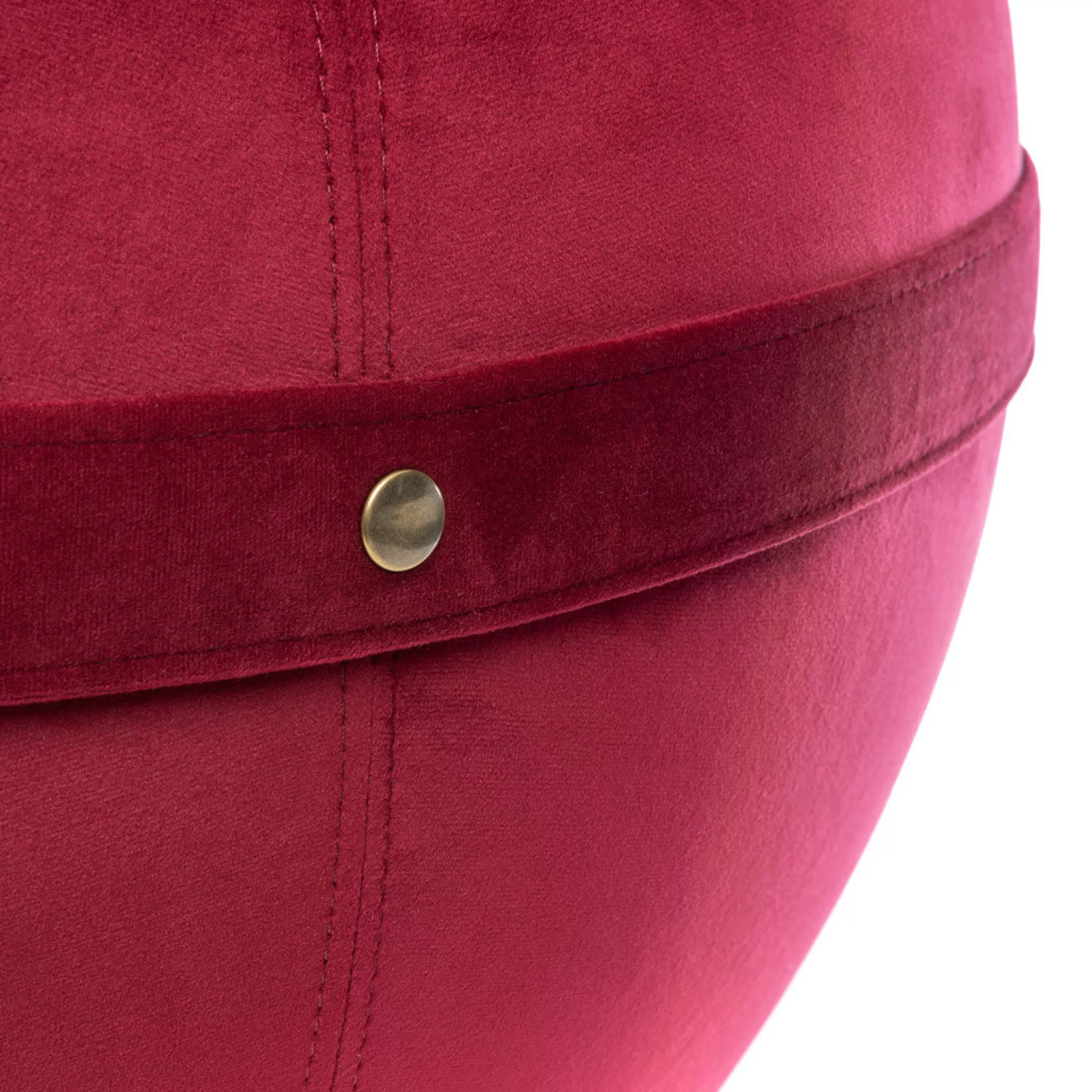 Fauteuils De Bureau>BLOON PARIS Siege Ergonomique Ballon Velvet Regular Tissu Rouge / Velours - O 55 Cm - Rubis