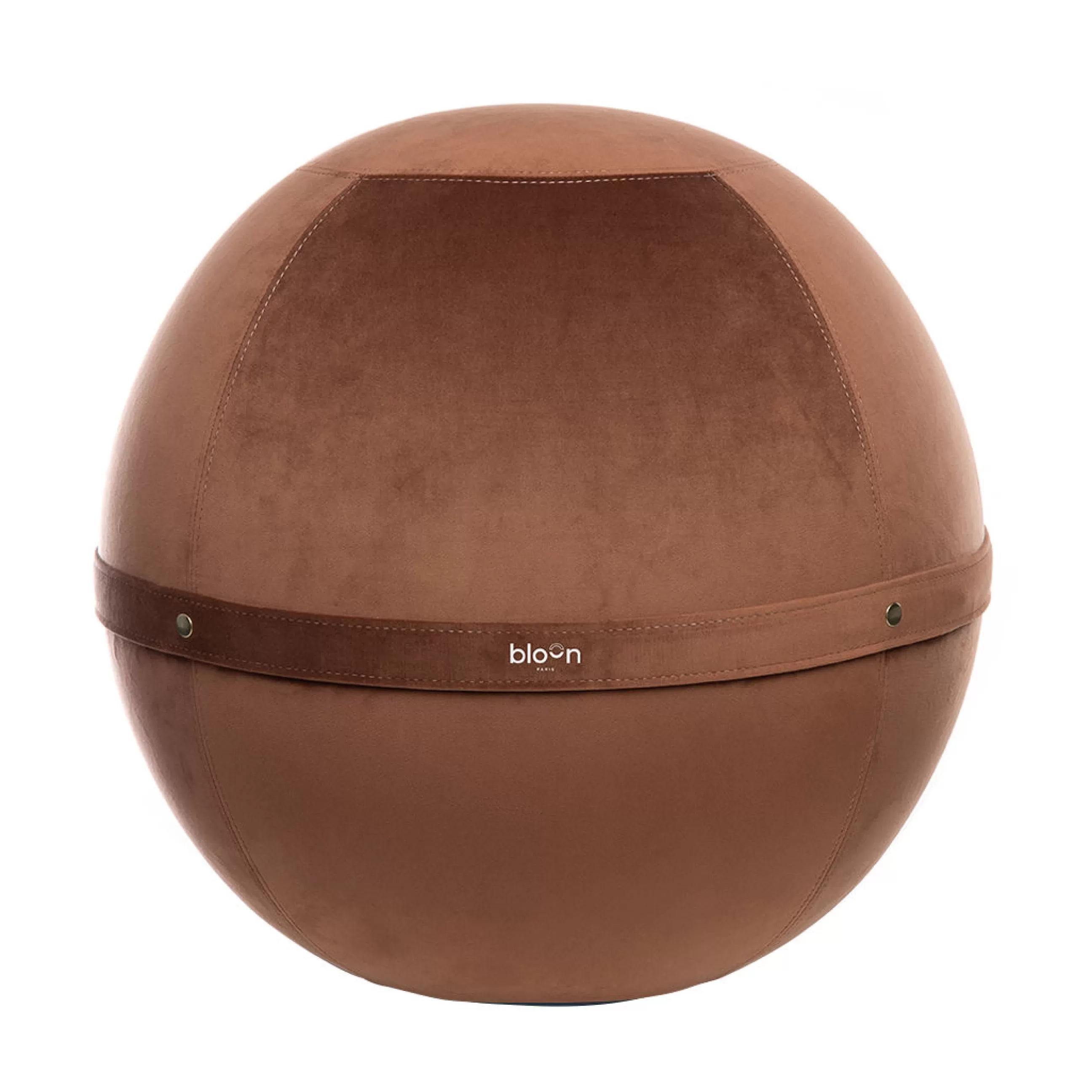 Fauteuils De Bureau>BLOON PARIS Siege Ergonomique Ballon Velvet Xl Tissu Rose Marron / Velours - O 65 Cm - Agate