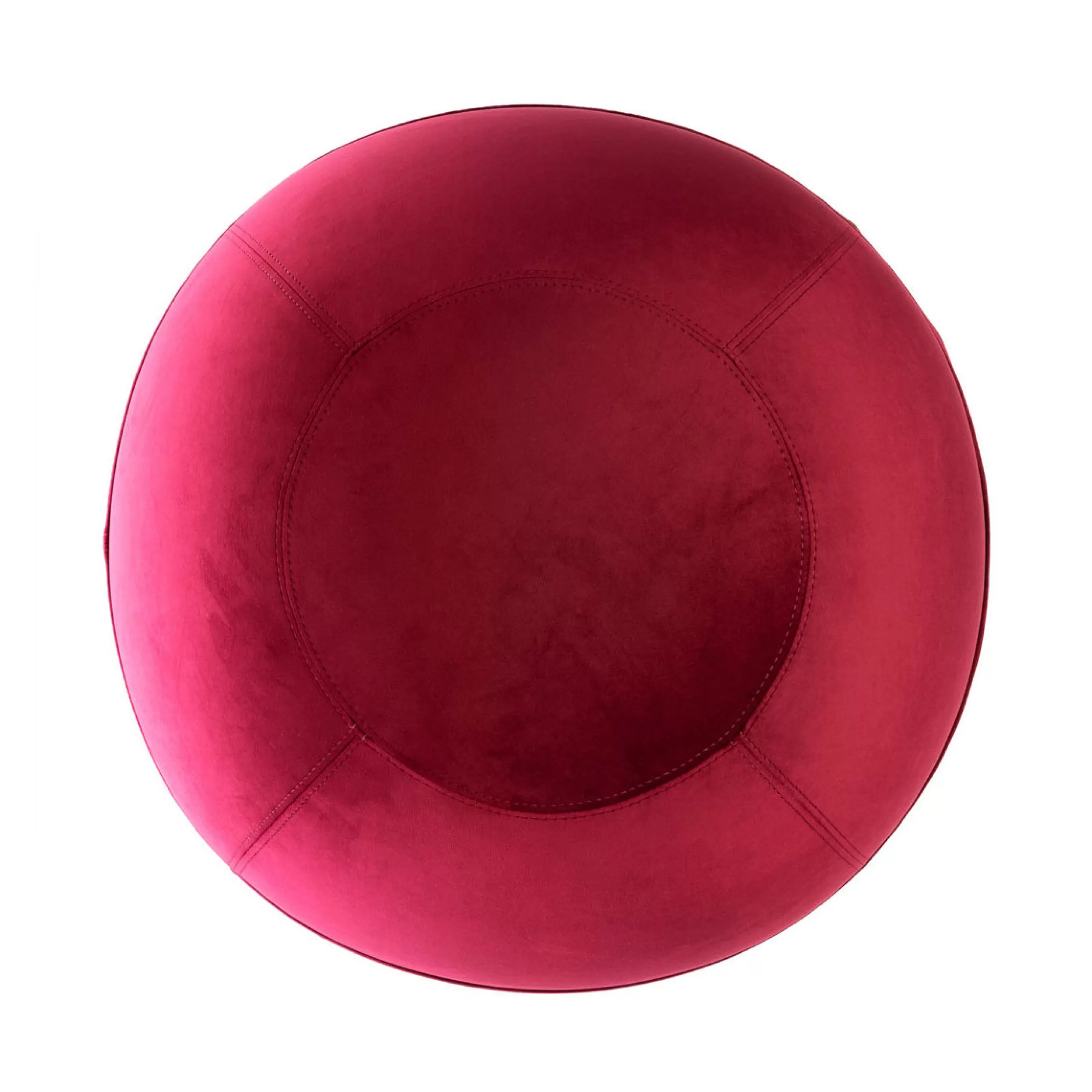 Fauteuils De Bureau>BLOON PARIS Siege Ergonomique Ballon Velvet Xl Tissu Rouge / Velours - O 65 Cm - Rubis