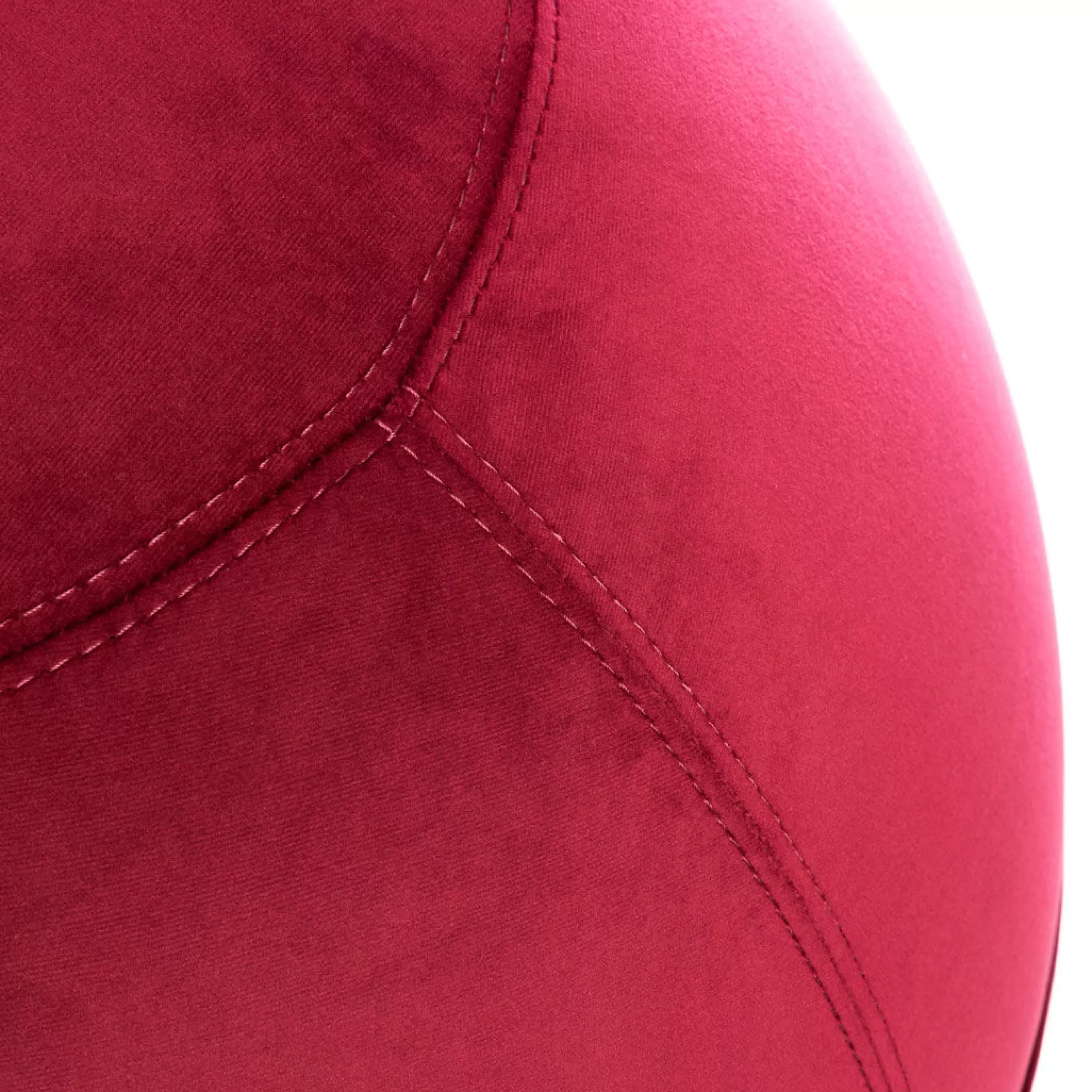 Fauteuils De Bureau>BLOON PARIS Siege Ergonomique Ballon Velvet Xl Tissu Rouge / Velours - O 65 Cm - Rubis