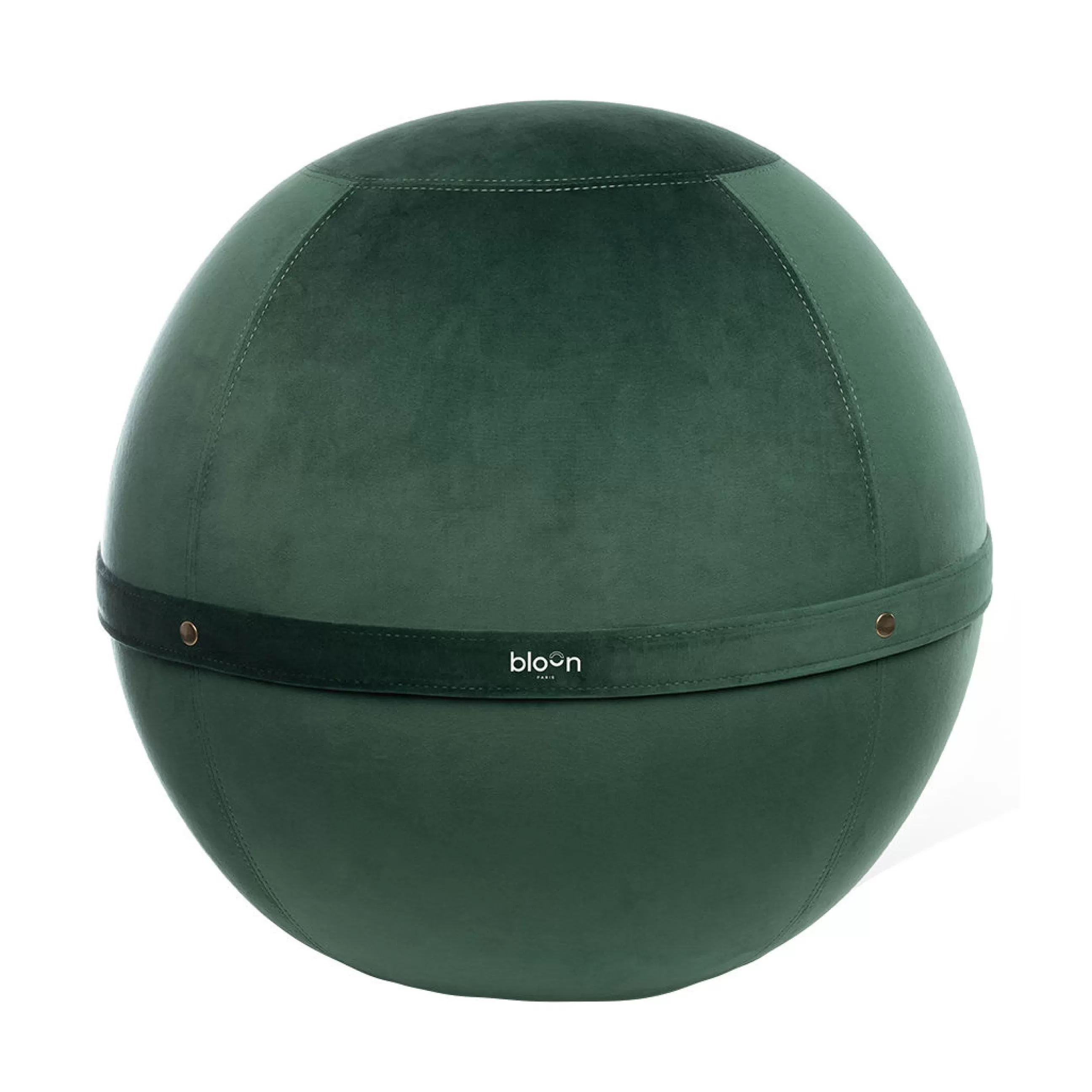 Fauteuils De Bureau>BLOON PARIS Siege Ergonomique Ballon Velvet Xl Tissu Vert / Velours - O 65 Cm - Emeraude