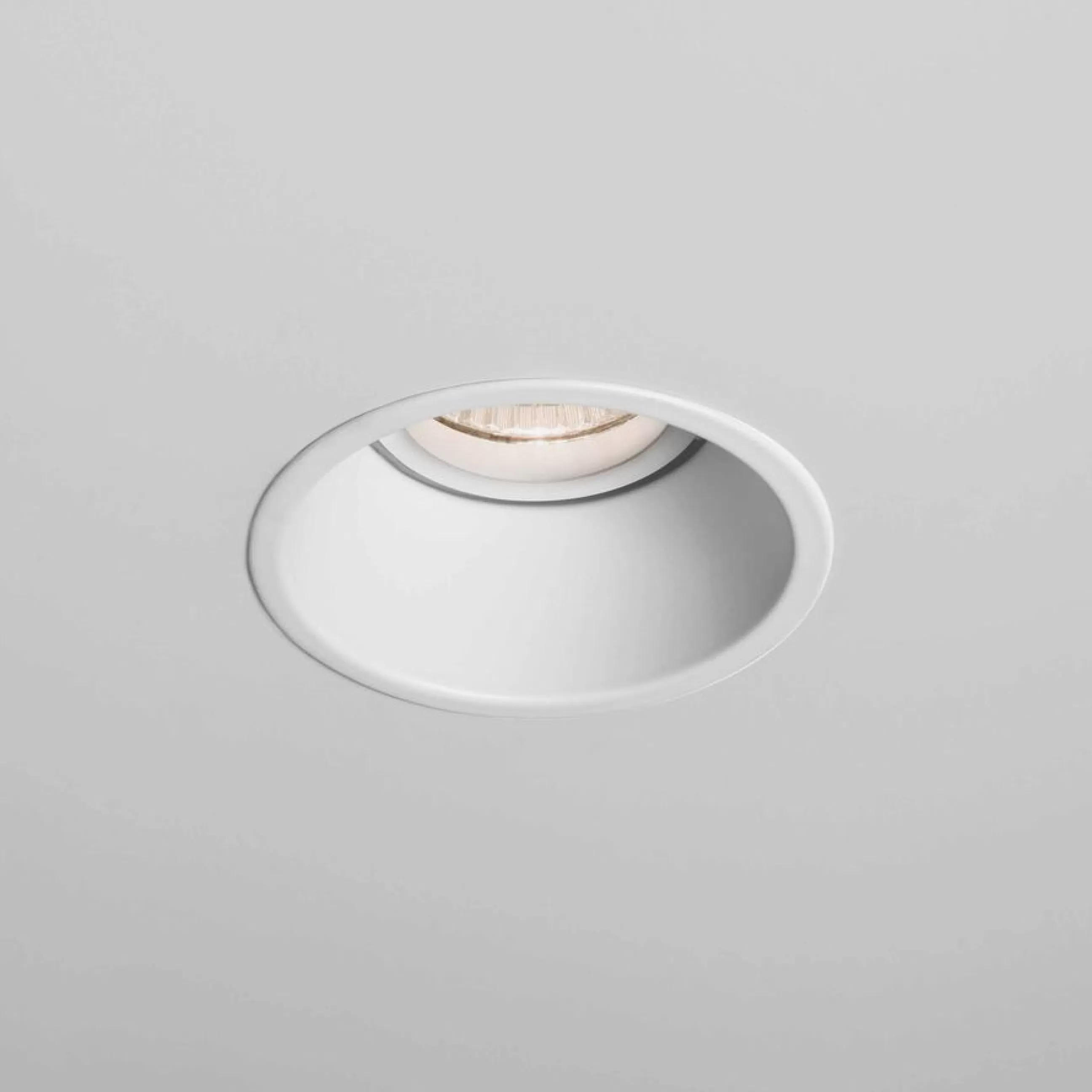 Led>Astro Lighting Spot Encastre Minima Round Metal Blanc - Blanc Mat