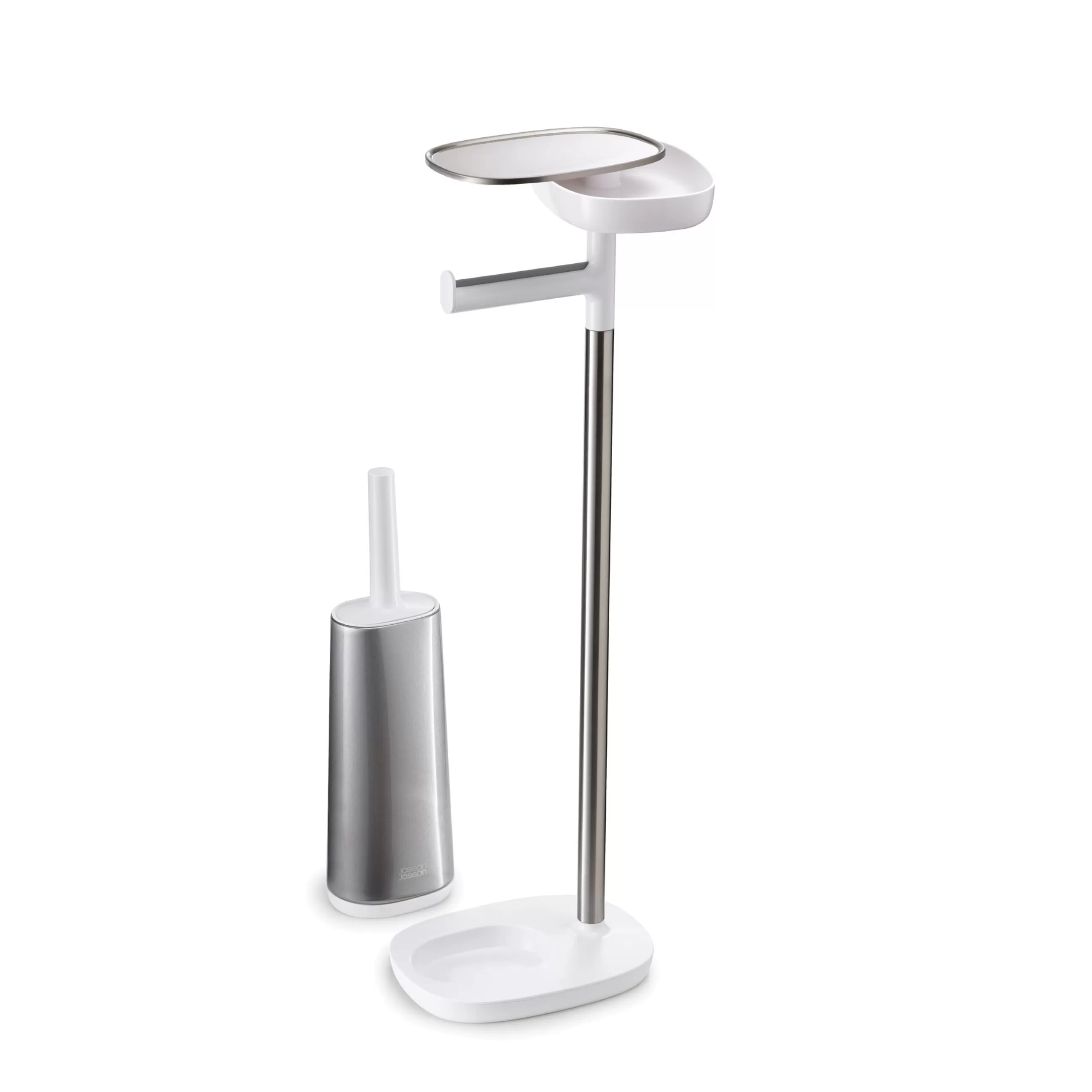 Accessoires Salle De Bains>Joseph Joseph Support Papier Toilette Easystore Metal / Avec Brosse Flex Steel & Rangement - Acier - Blanc