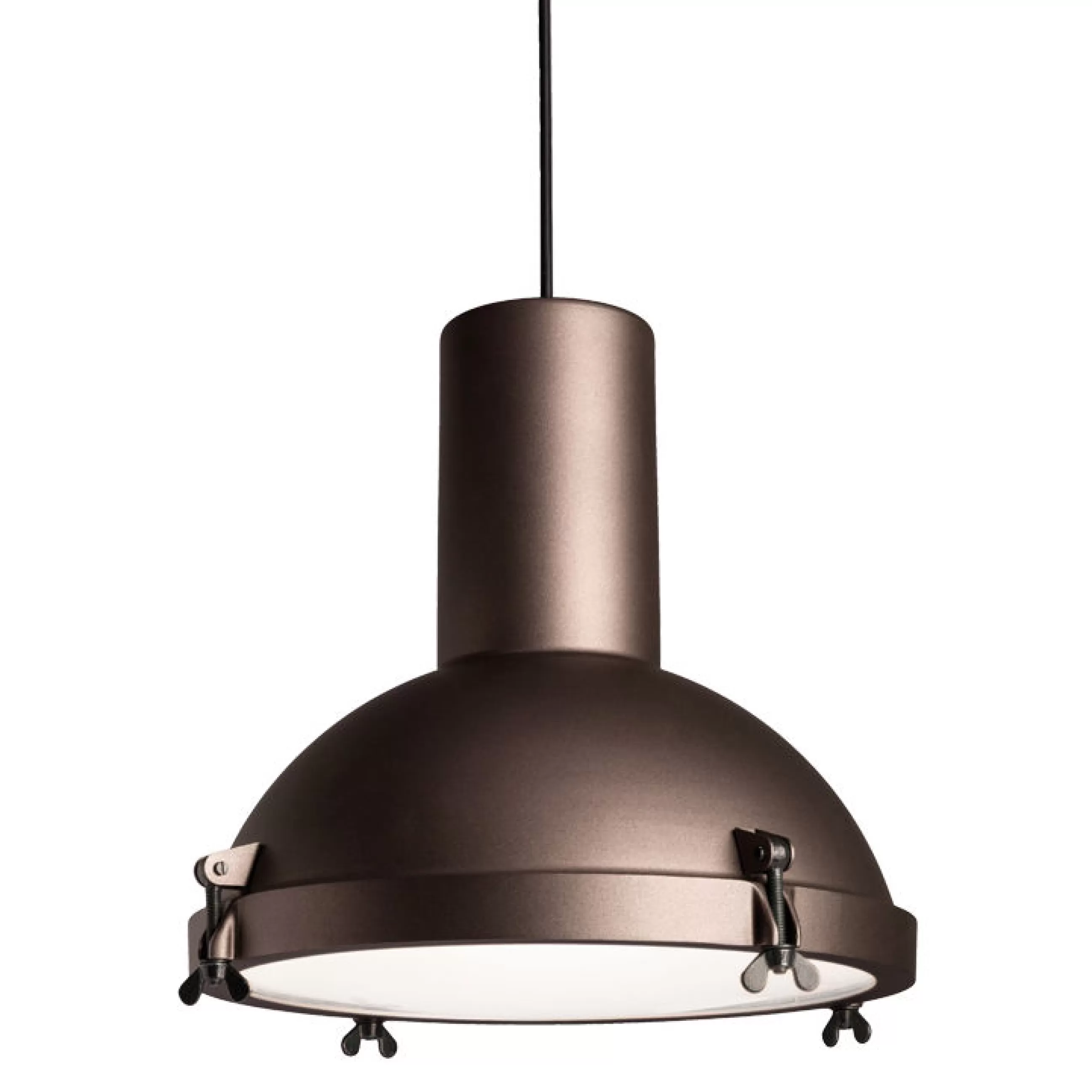 Luminaires De Salle De Bains>Nemo Suspension D'extérieur Projecteur 365 Outdoor Metal Marron Metal Marron / O 37 Cm - Le Corbusier, Reedition 1954 - Moka