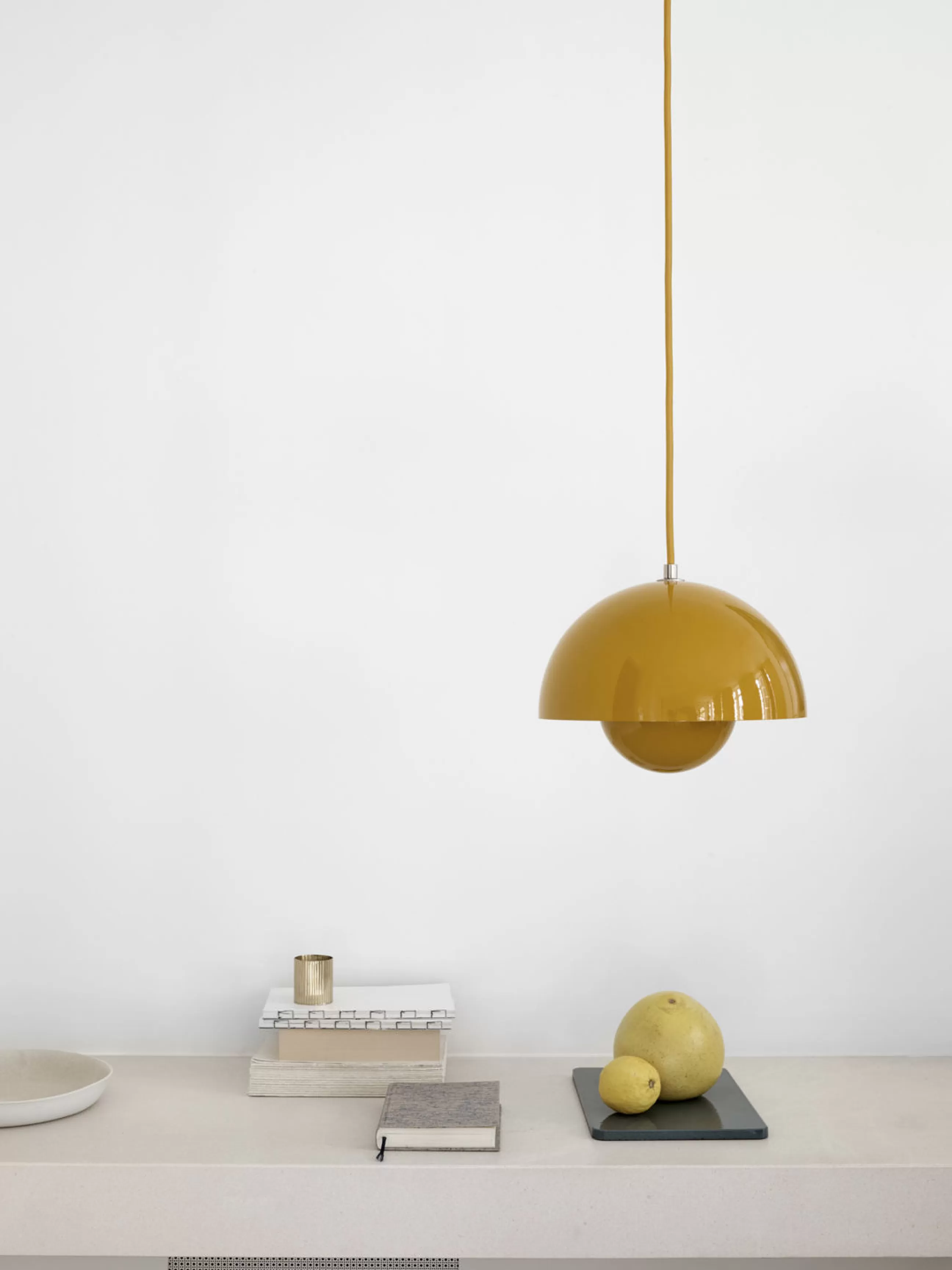 Luminaires Iconiques>&tradition Suspension Flowerpot Vp1 Metal Blanc / O 23 Cm - By Verner Panton, 1969 - Blanc Mat