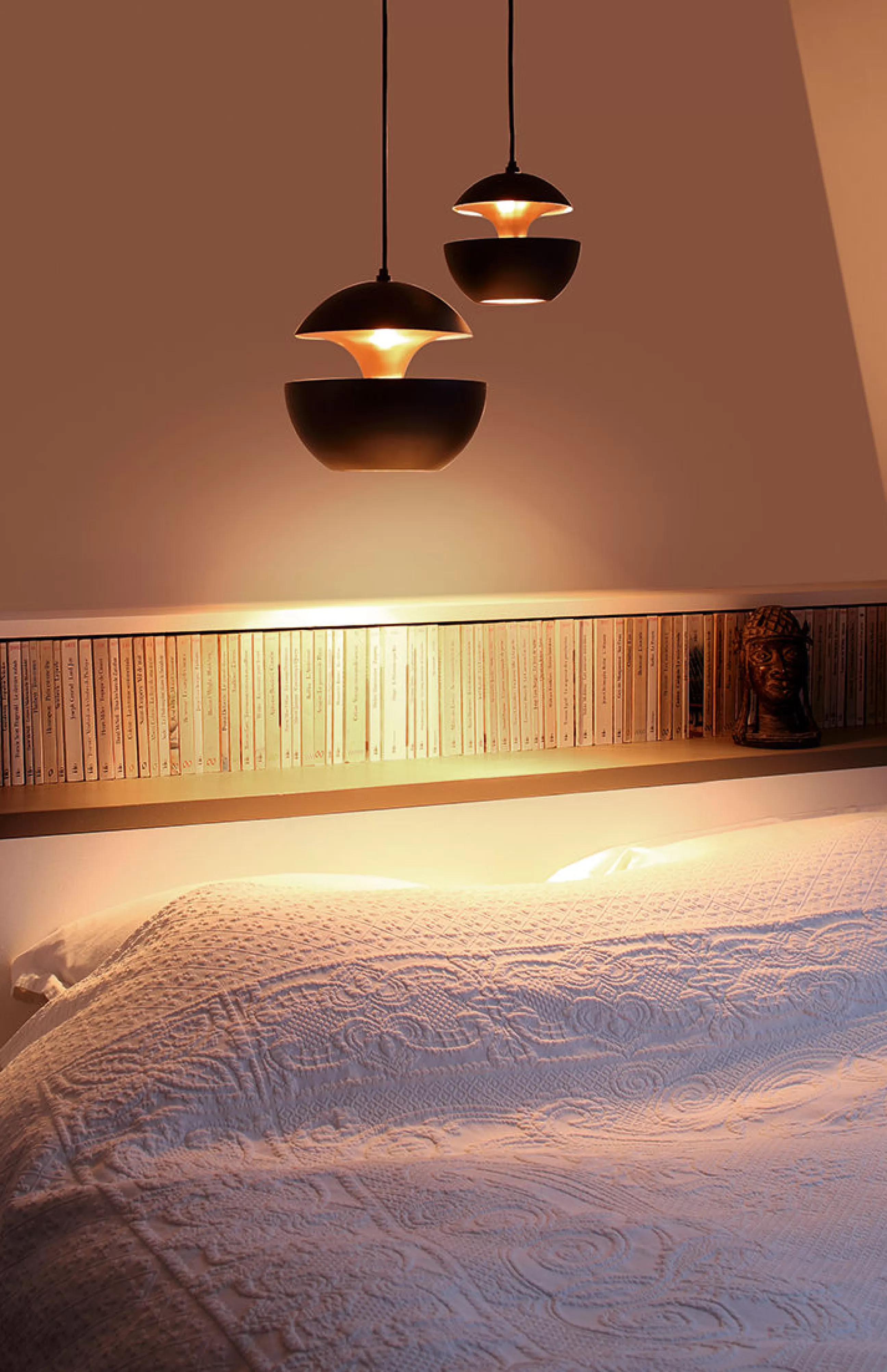 Luminaires Iconiques>DCW editions Suspension Here Comes The Sun Metal Noir / O 17,5 Cm - Reedition 1970 - Cuivre - Noir